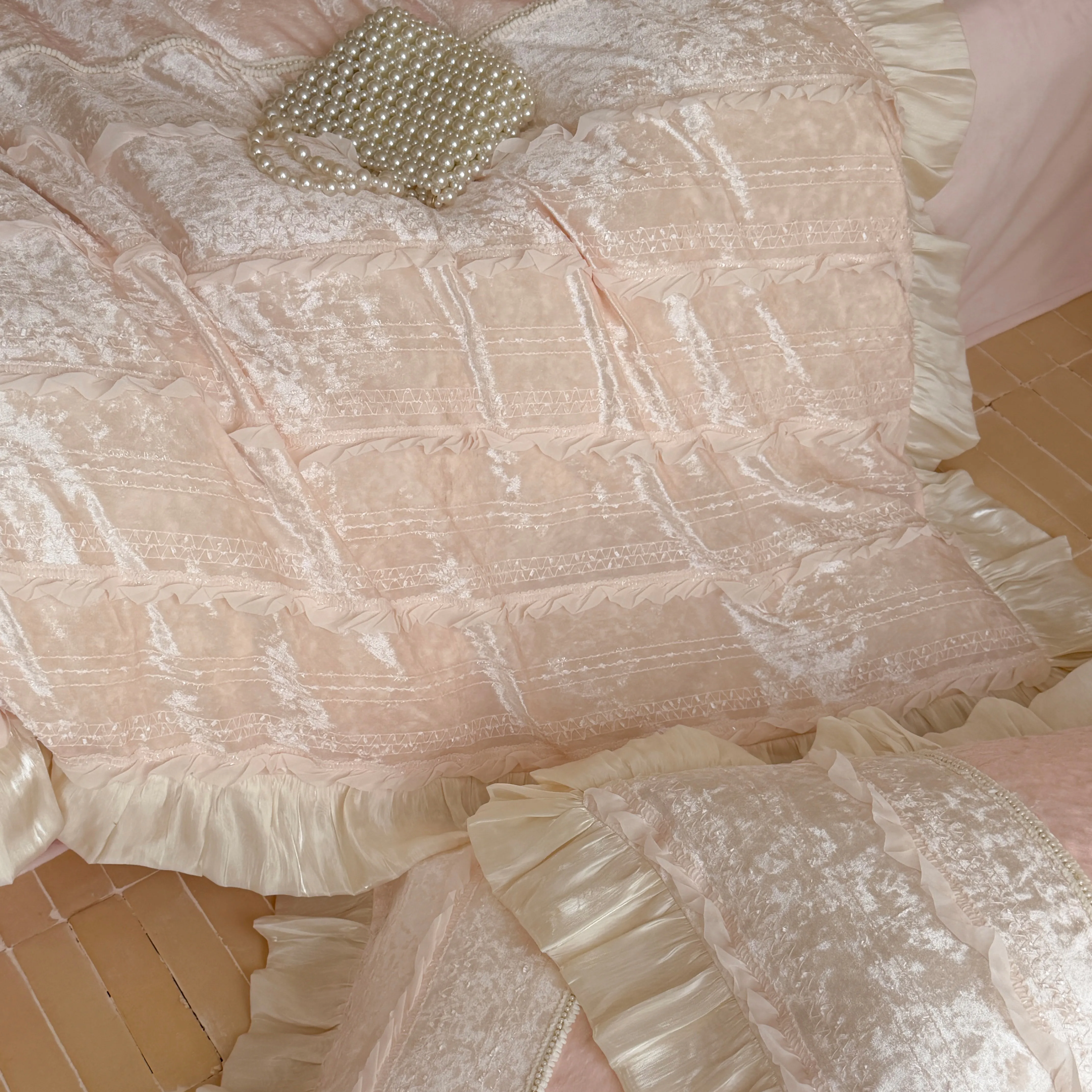 Cozy Princess Heavyweight Milk Velvet Plush Fleece Comforter Cover Set05 Cozy Princess Heavyweight Milk Velvet Plush Fleece Comforter Cover Set05