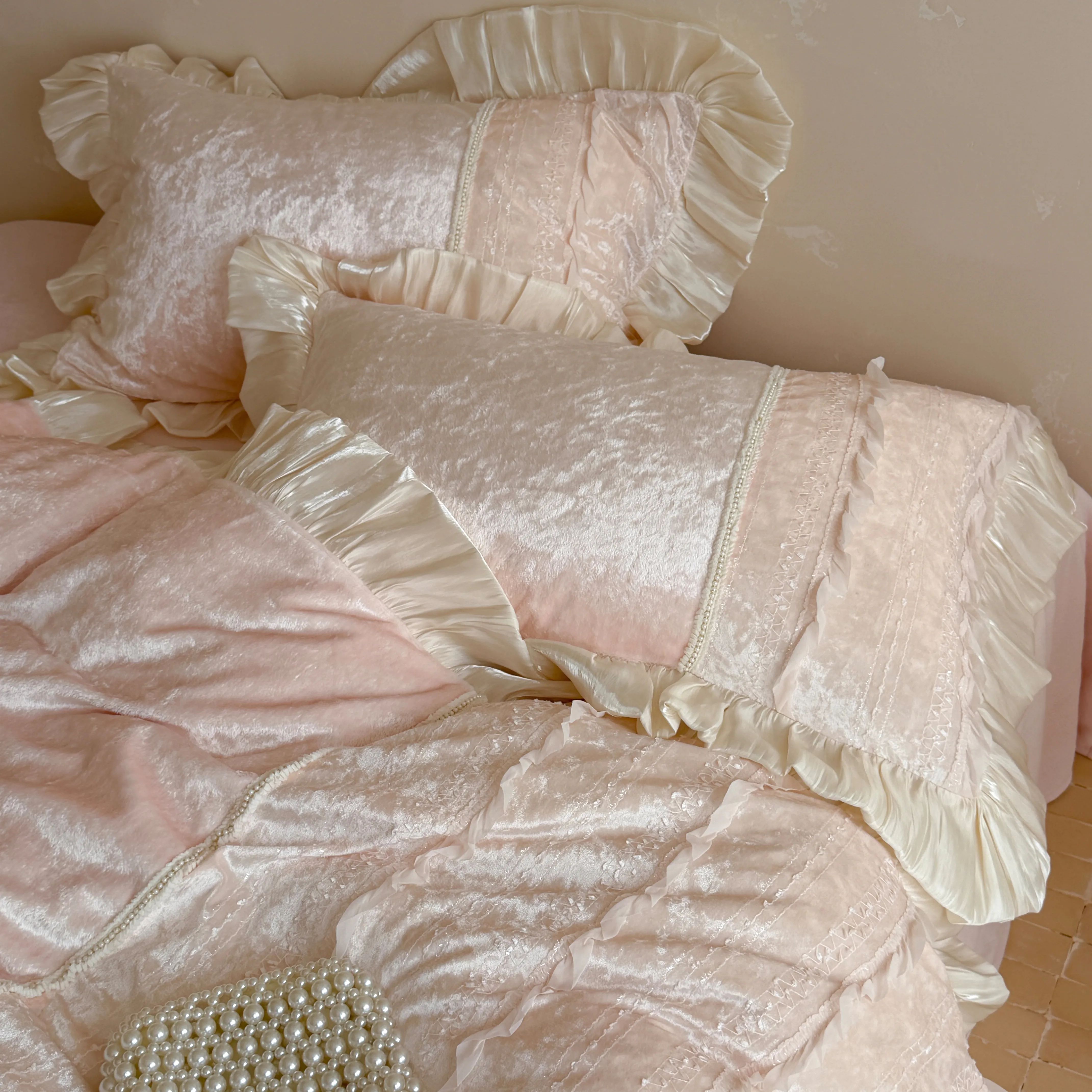 Cozy Princess Heavyweight Milk Velvet Plush Fleece Comforter Cover Set06 Cozy Princess Heavyweight Milk Velvet Plush Fleece Comforter Cover Set06