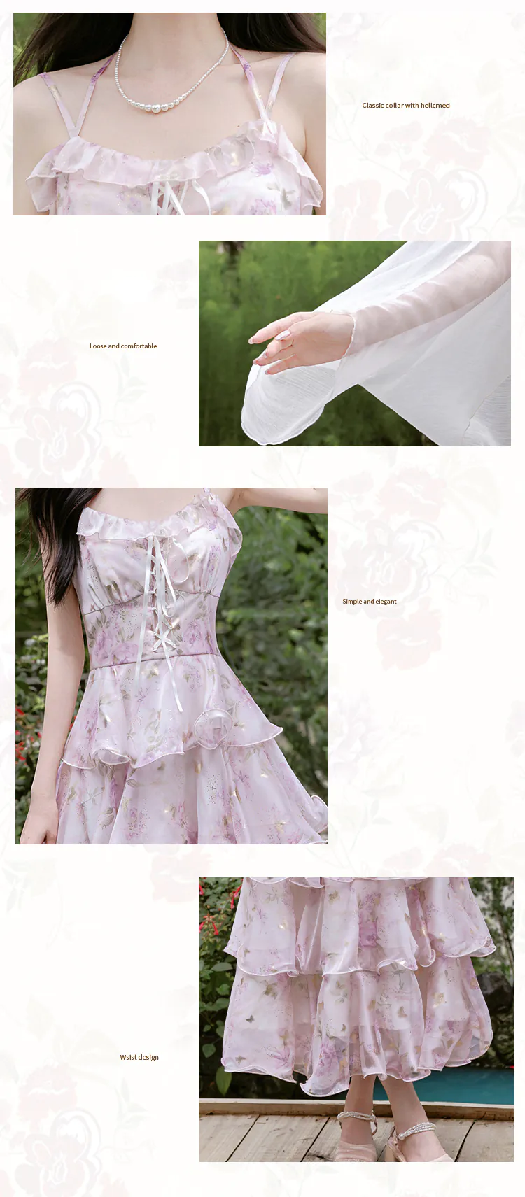 Ethereal-Pastel-Purple-Blossom-Tiered-Ruffle-Skirt-Dress-Sheer-Cardigan-Set09
