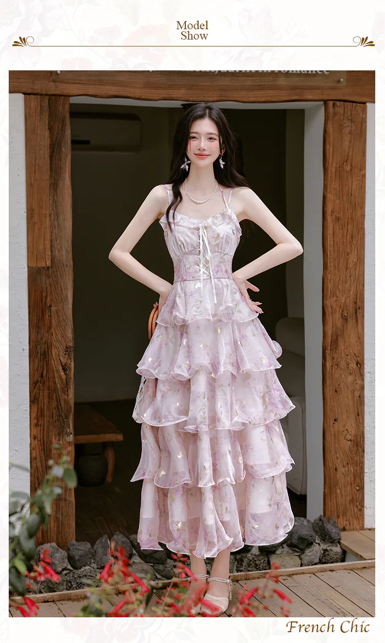 Ethereal-Pastel-Purple-Blossom-Tiered-Ruffle-Skirt-Dress-Sheer-Cardigan-Set10