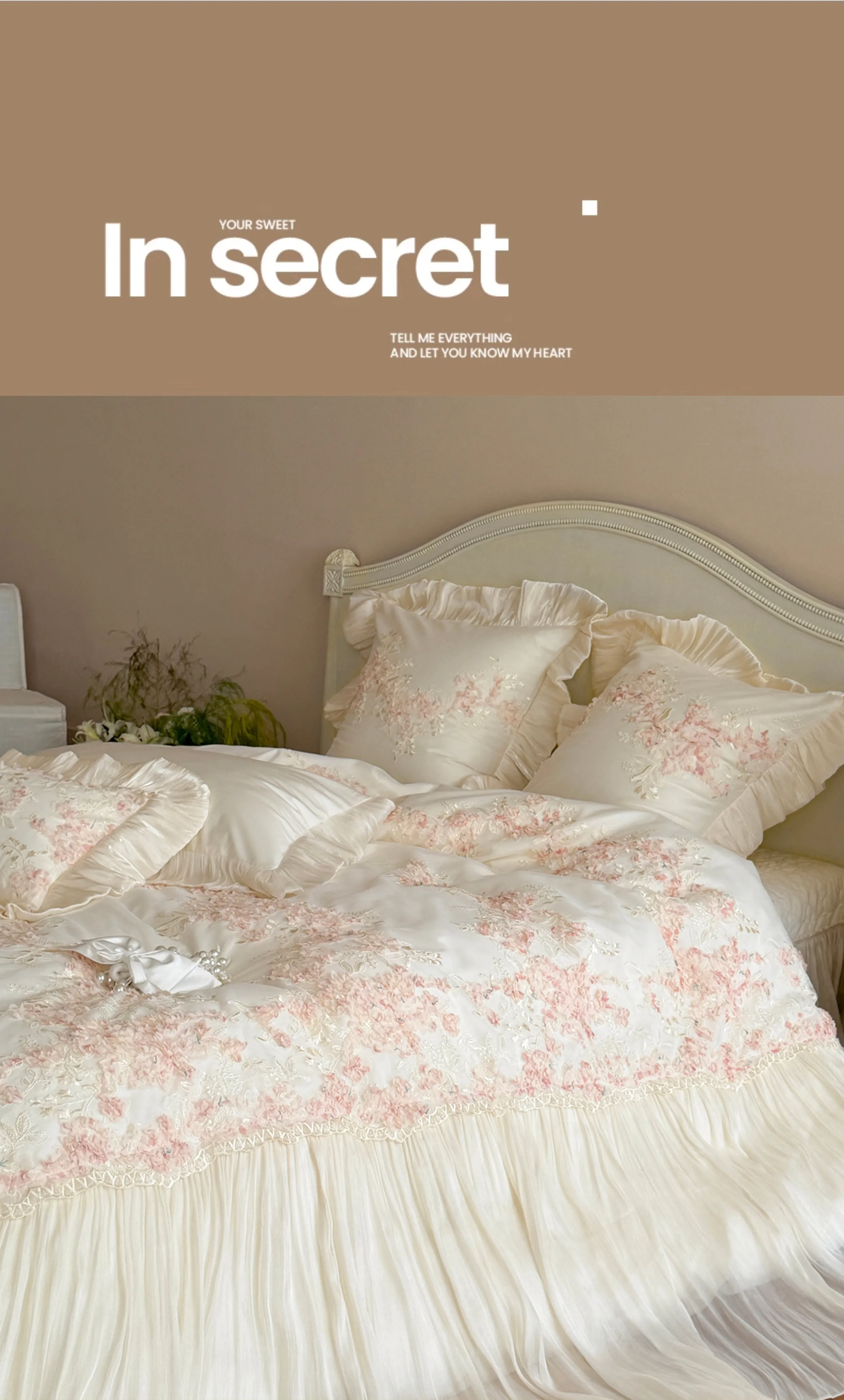 Fairycore-100S-Cotton-3D-Floral-Pleated-Skirt-Bedspread-Duvet-Cover-Set18