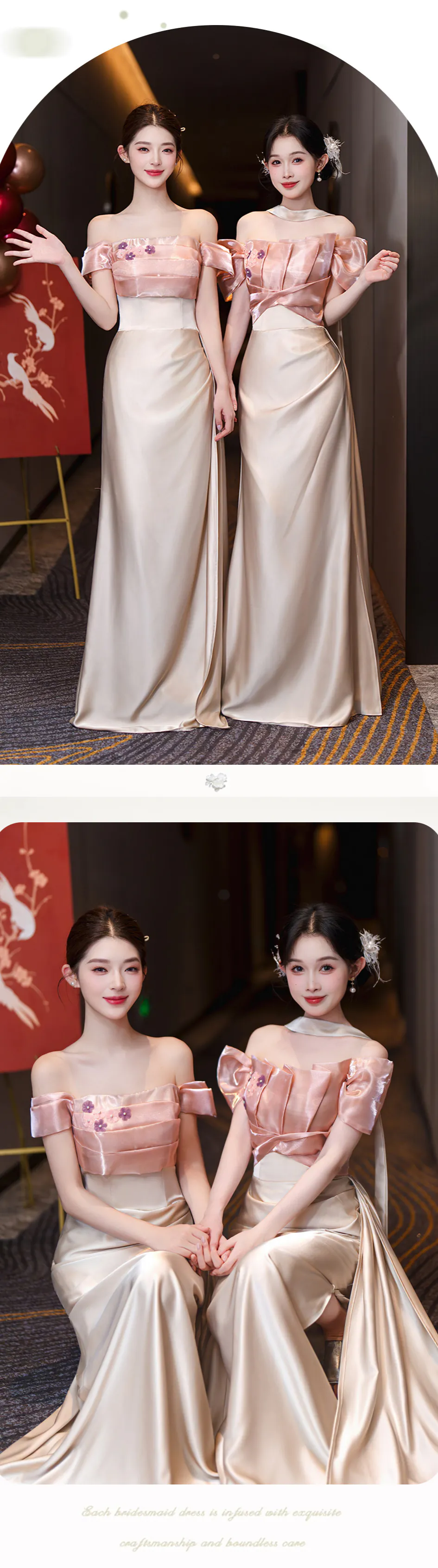 Luxurious-Champagne-Satin-Mix-and-Match-Wedding-Party-Bridesmaid-Dress11