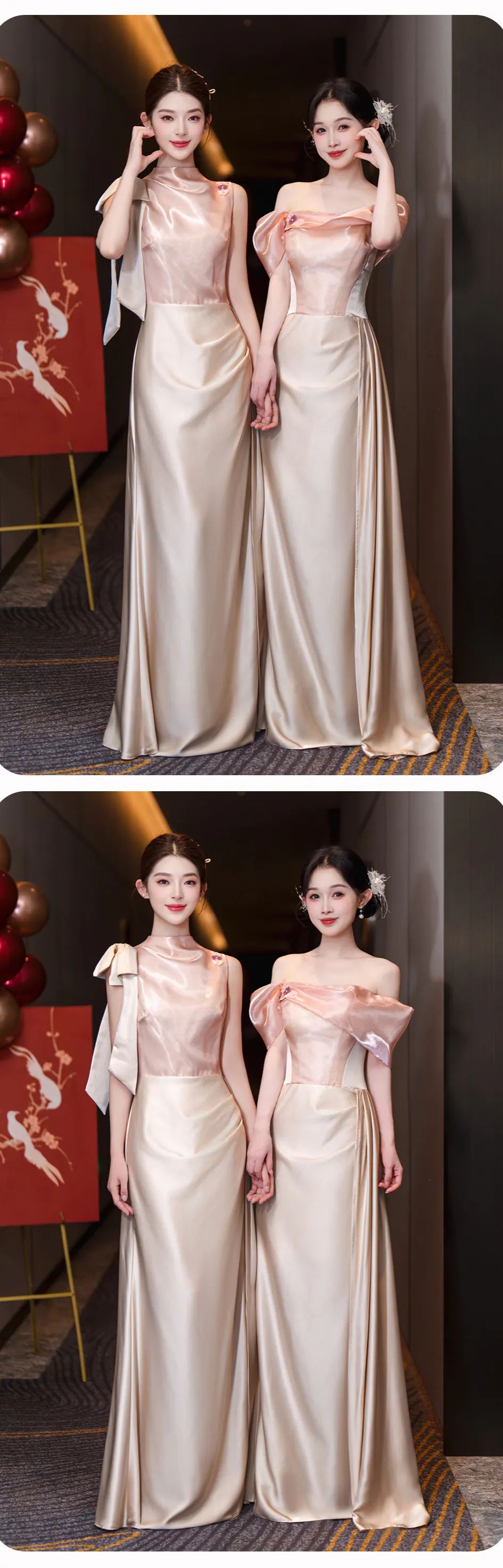 Luxurious-Champagne-Satin-Mix-and-Match-Wedding-Party-Bridesmaid-Dress12