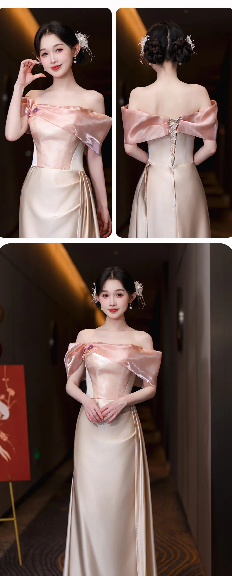 Luxurious-Champagne-Satin-Mix-and-Match-Wedding-Party-Bridesmaid-Dress13