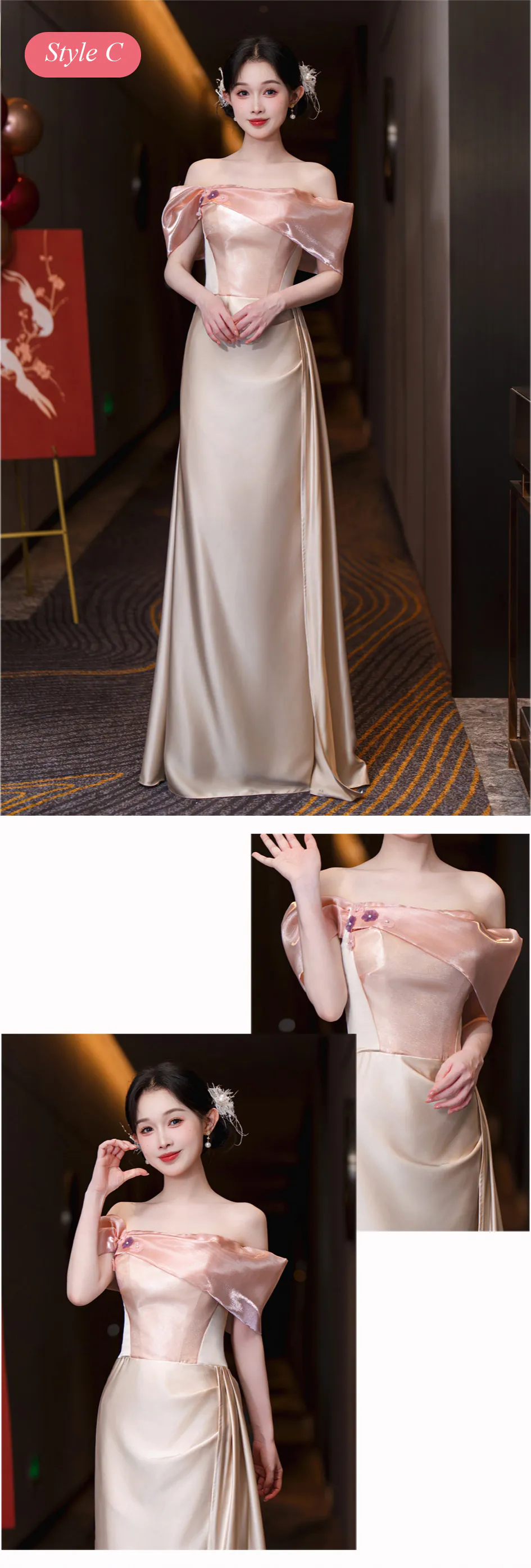 Luxurious-Champagne-Satin-Mix-and-Match-Wedding-Party-Bridesmaid-Dress22