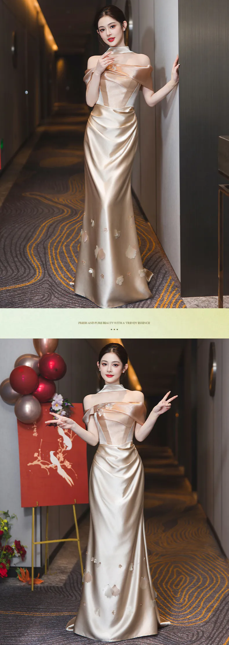 Mismatched-Champagne-Satin-Bridal-Party-Bridesmaid-Dress-with-3D-Petals13