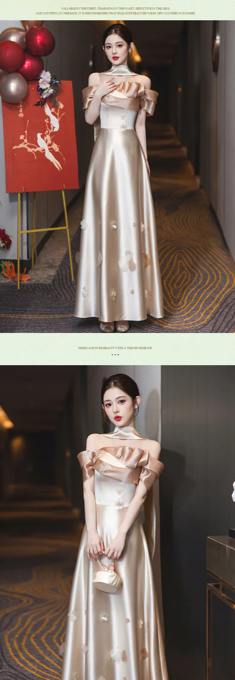 Mismatched-Champagne-Satin-Bridal-Party-Bridesmaid-Dress-with-3D-Petals14