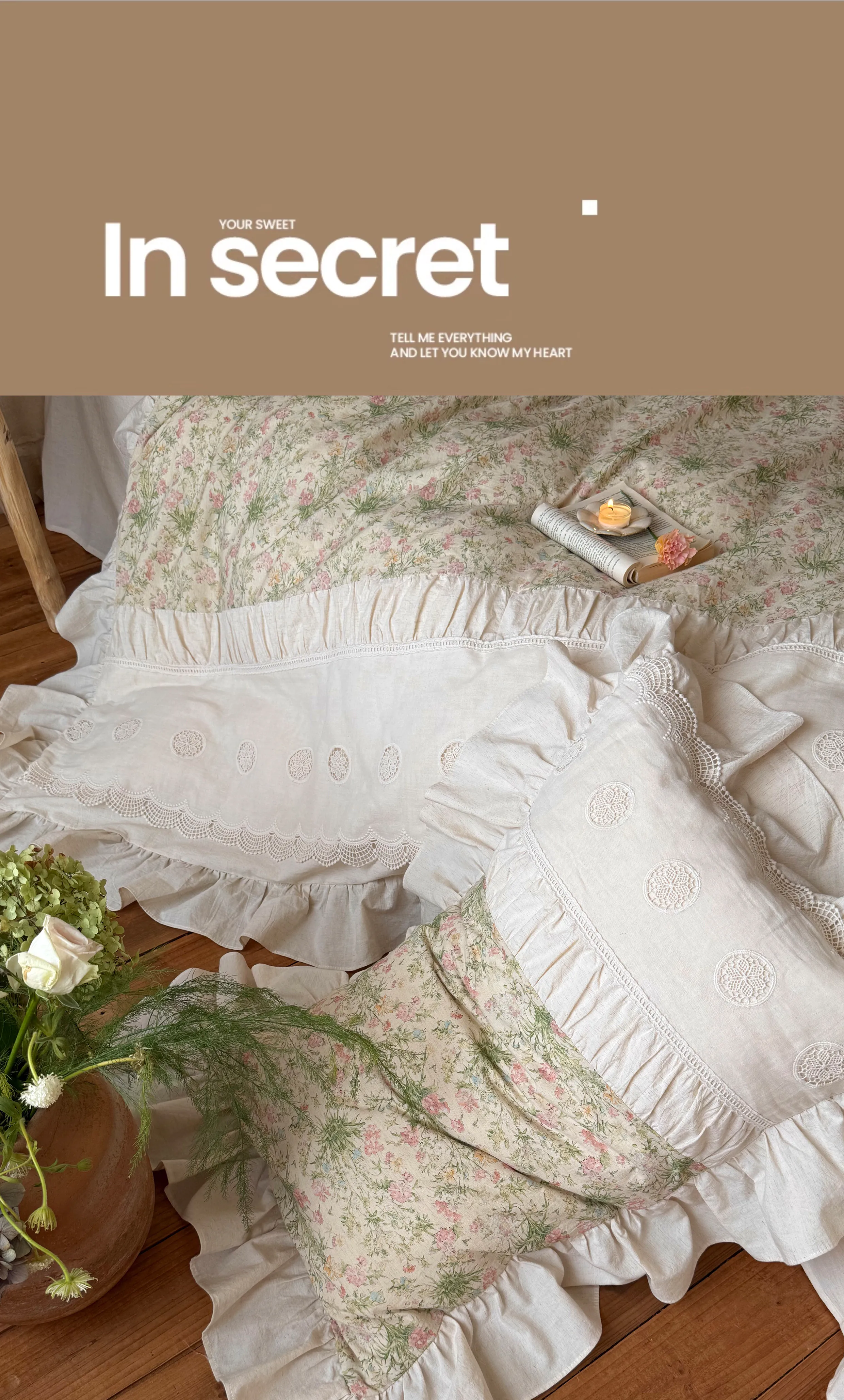 Pastoral-Cottagecore-Ditsy-Floral-Print-Soft-Cotton-Linen-Bedding-4-Piece-Set11