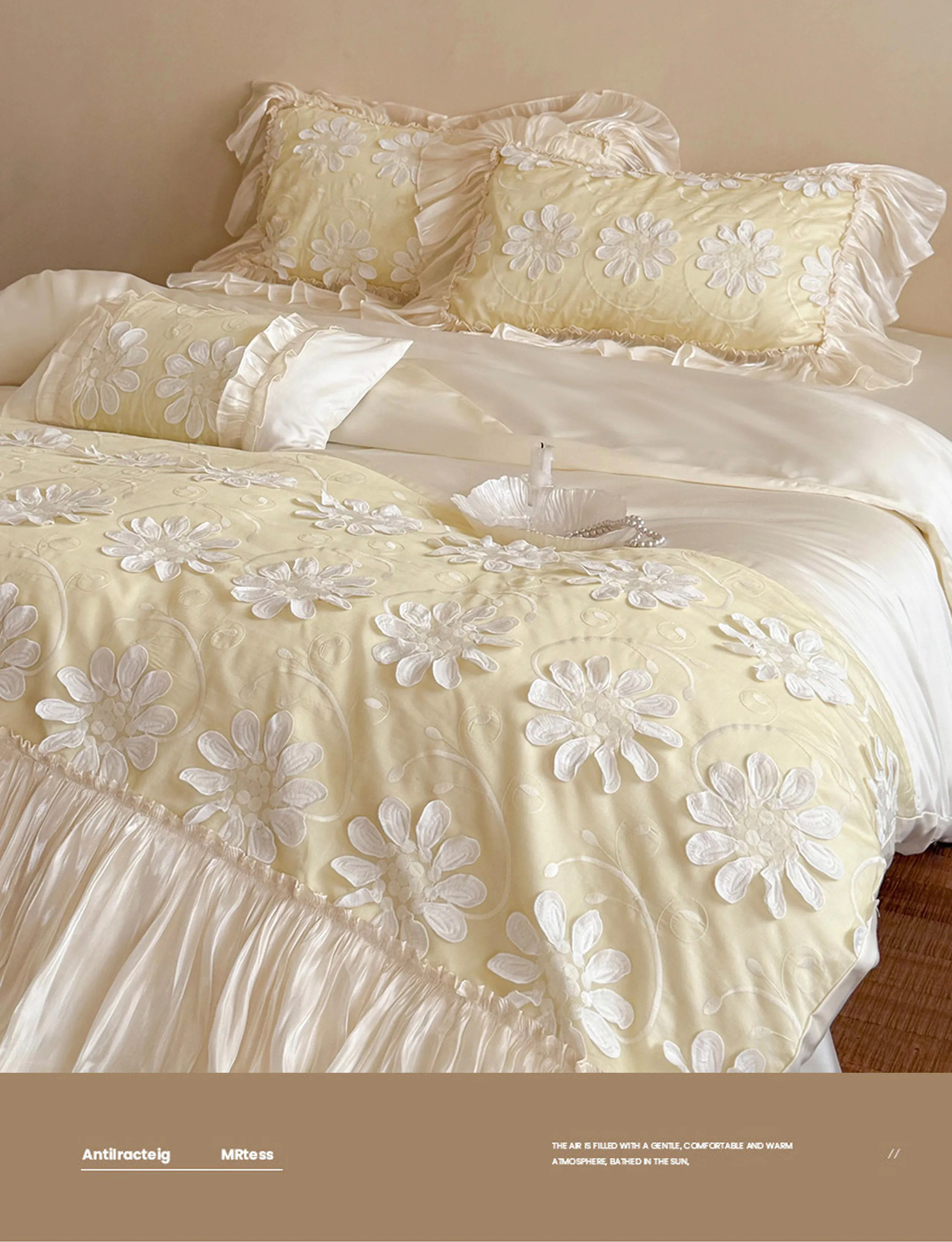 Romantic-3D-Flowers-Lace-Ruffles-100S-Tencel-Cotton-Comforter-Cover-Set10