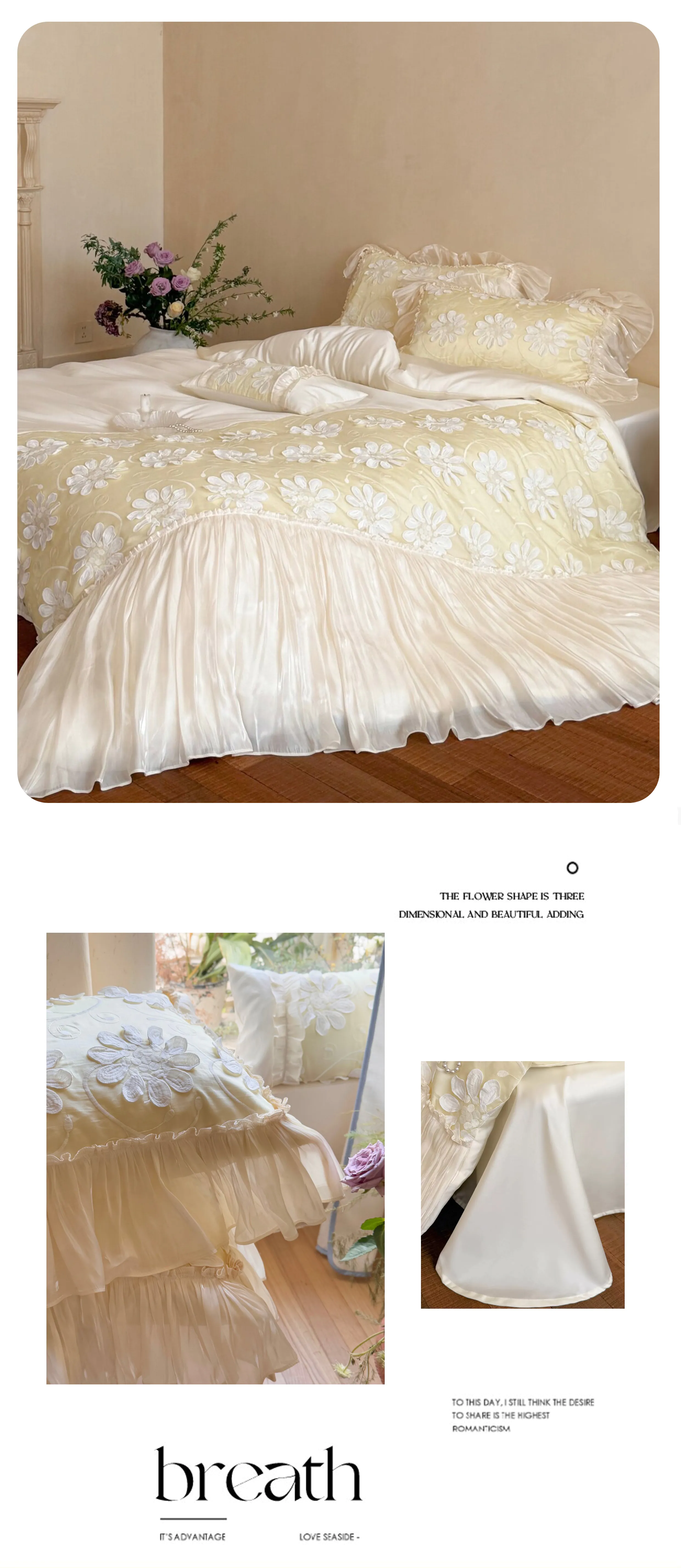 Romantic-3D-Flowers-Lace-Ruffles-100S-Tencel-Cotton-Comforter-Cover-Set12