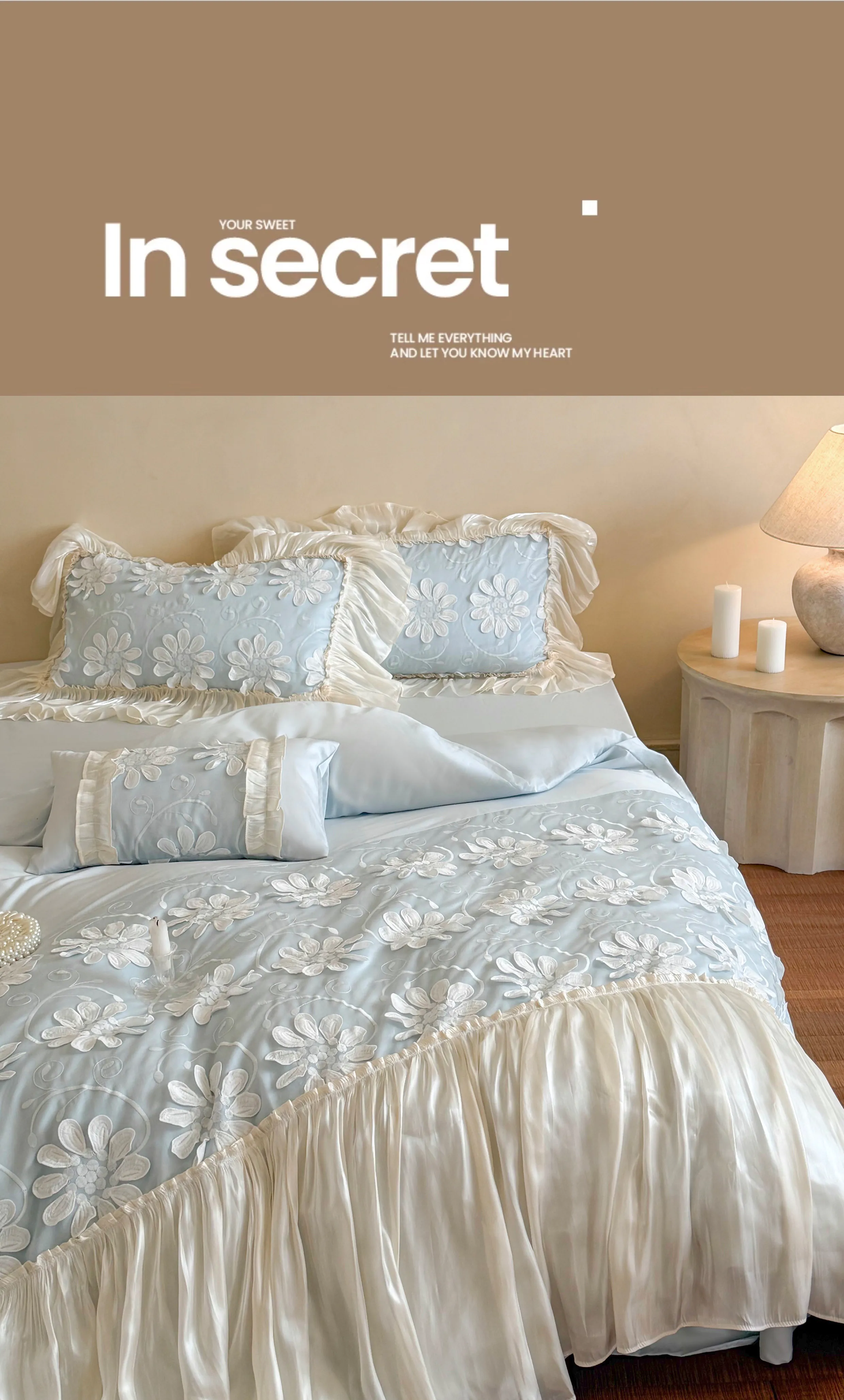 Romantic-3D-Flowers-Lace-Ruffles-100S-Tencel-Cotton-Comforter-Cover-Set18