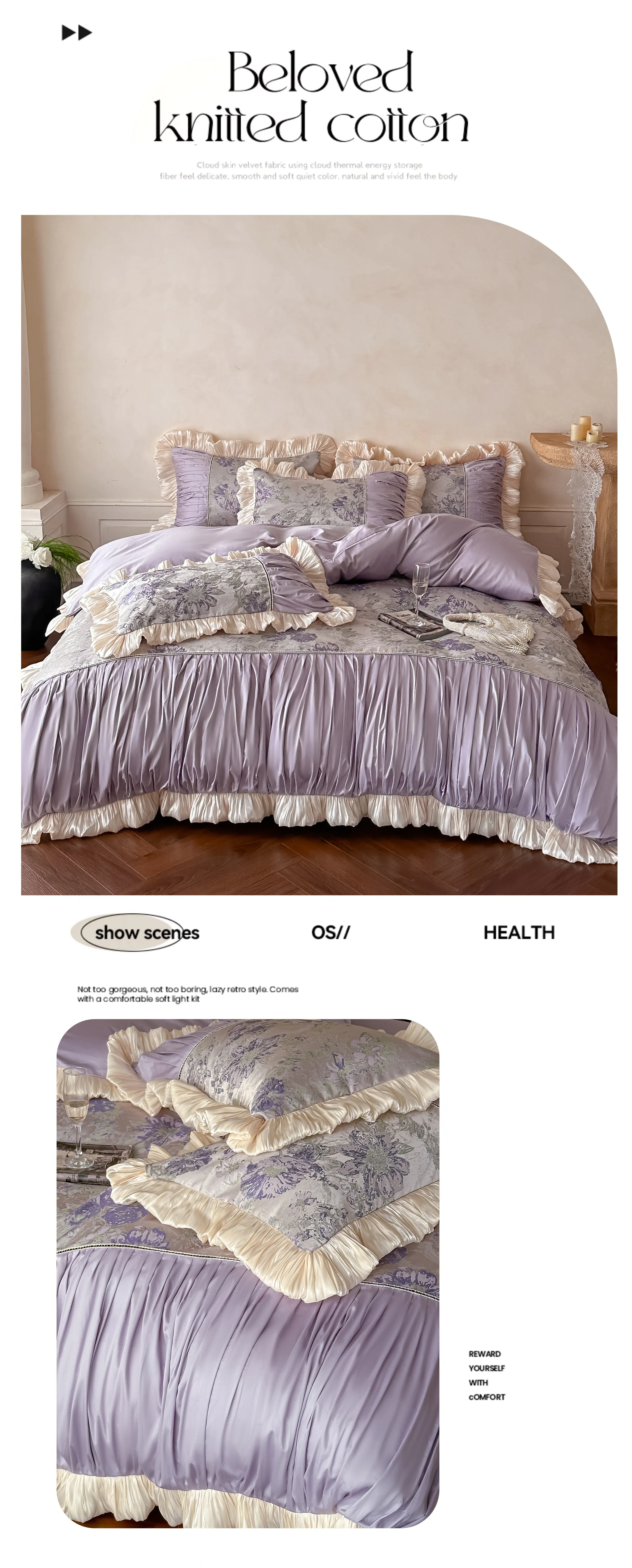 Royal-Court-60s-Oil-Painting-Jacquard-Peony-Spliced-Ruffle-Bedding-Set09