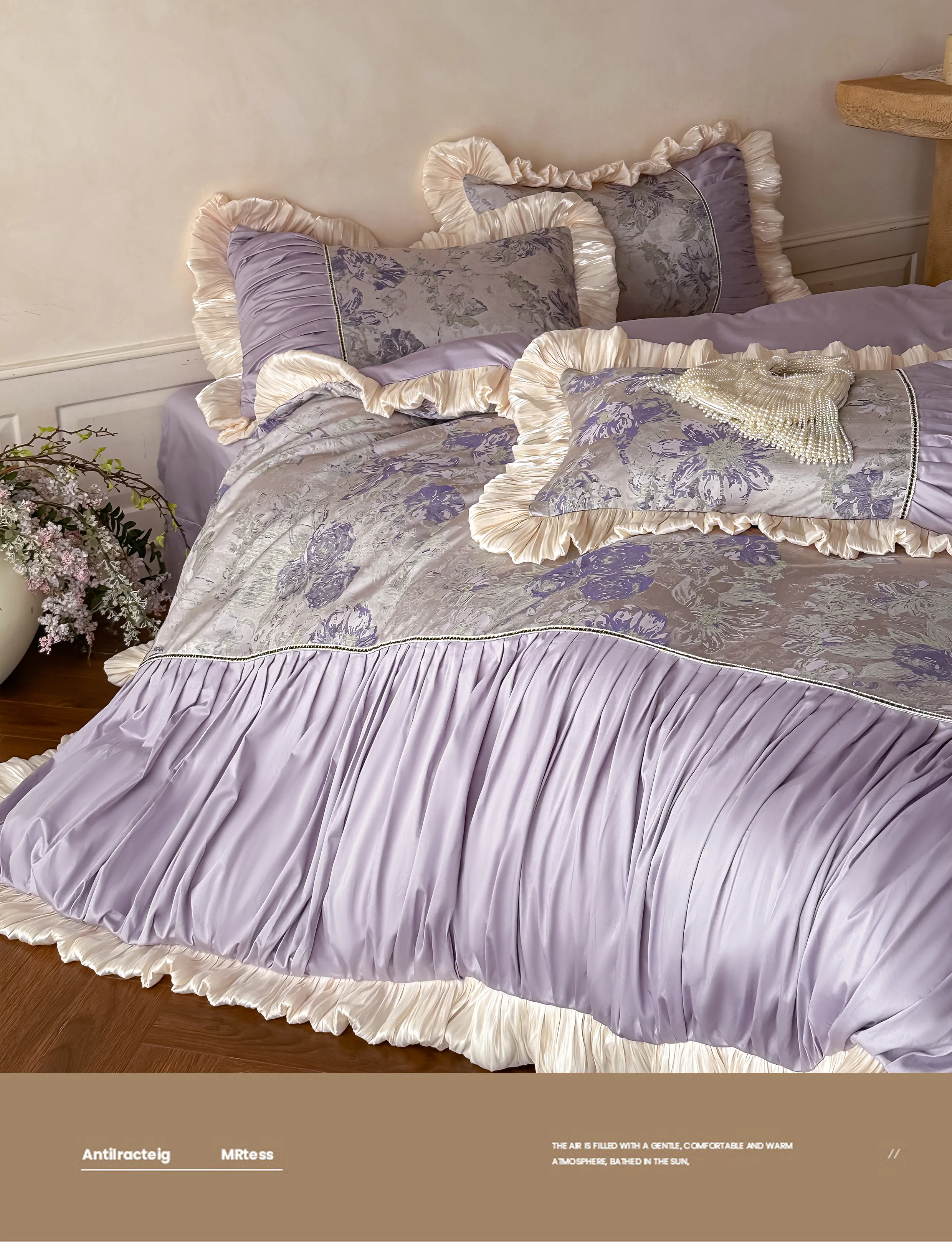 Royal-Court-60s-Oil-Painting-Jacquard-Peony-Spliced-Ruffle-Bedding-Set10