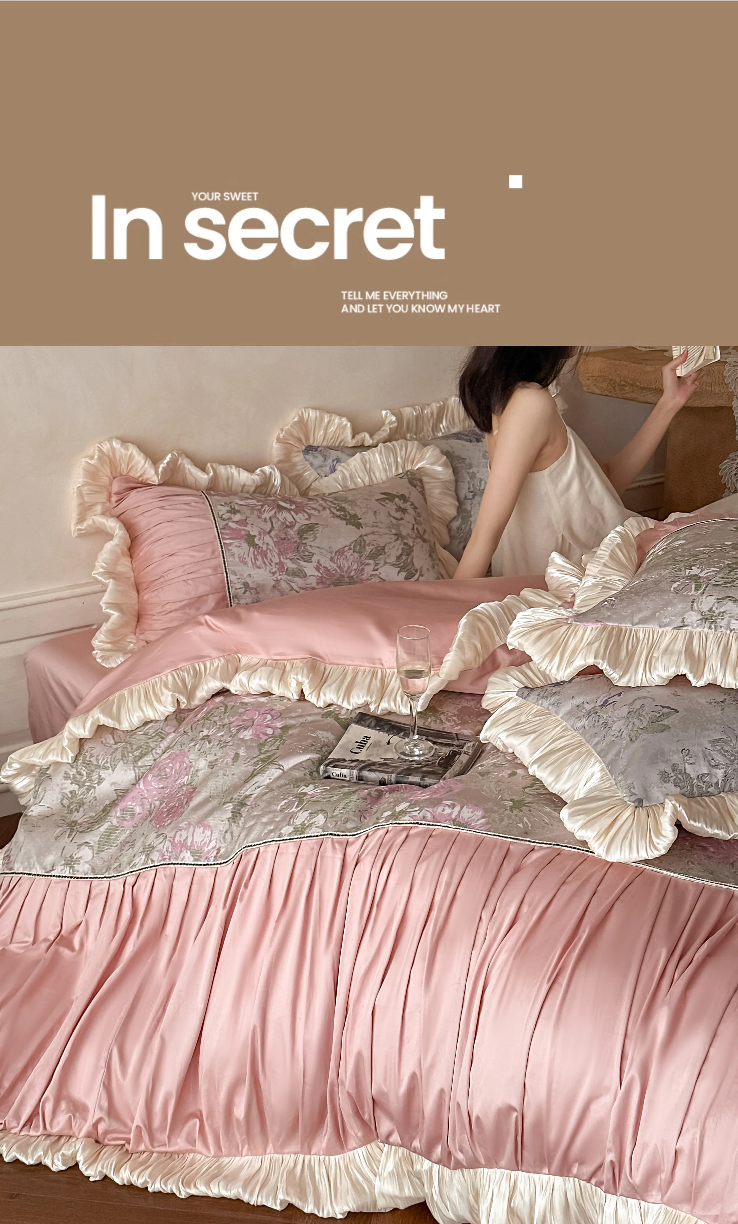 Royal-Court-60s-Oil-Painting-Jacquard-Peony-Spliced-Ruffle-Bedding-Set18