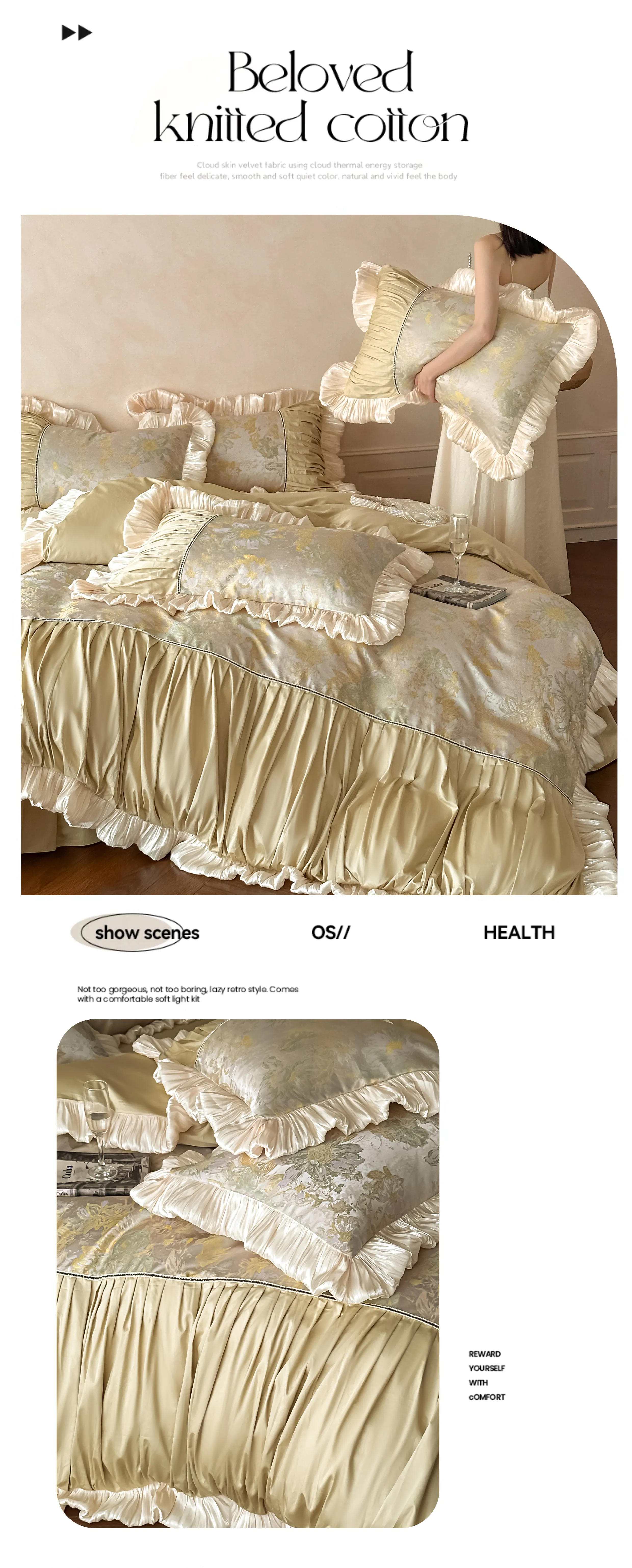 Royal-Court-60s-Oil-Painting-Jacquard-Peony-Spliced-Ruffle-Bedding-Set19
