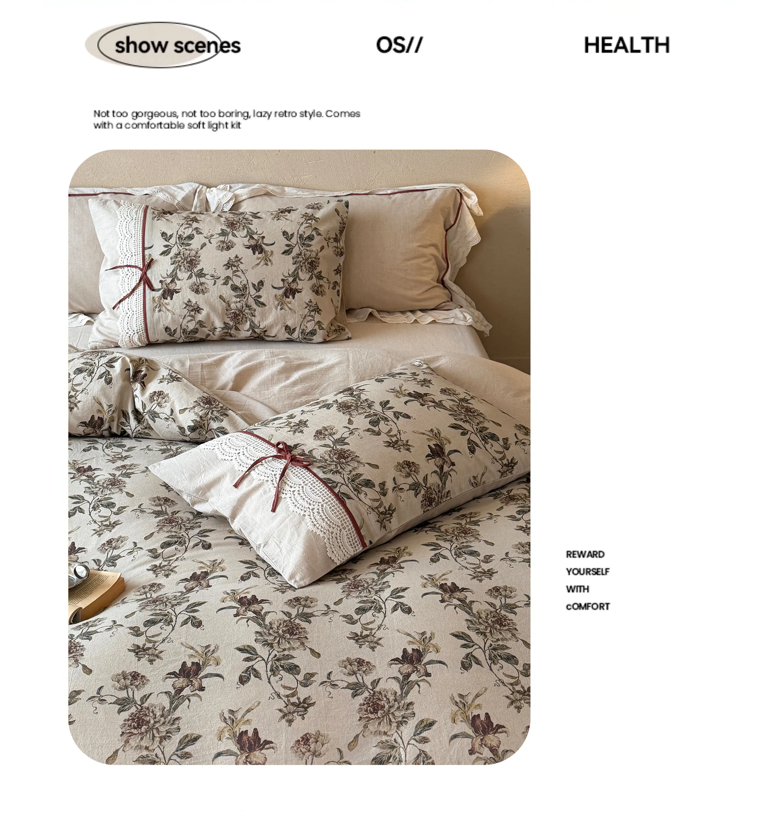 Rustic-Country-Botanical-Floral-Lace-Hem-Natural-Cotton-Linen-Bedding-Set08