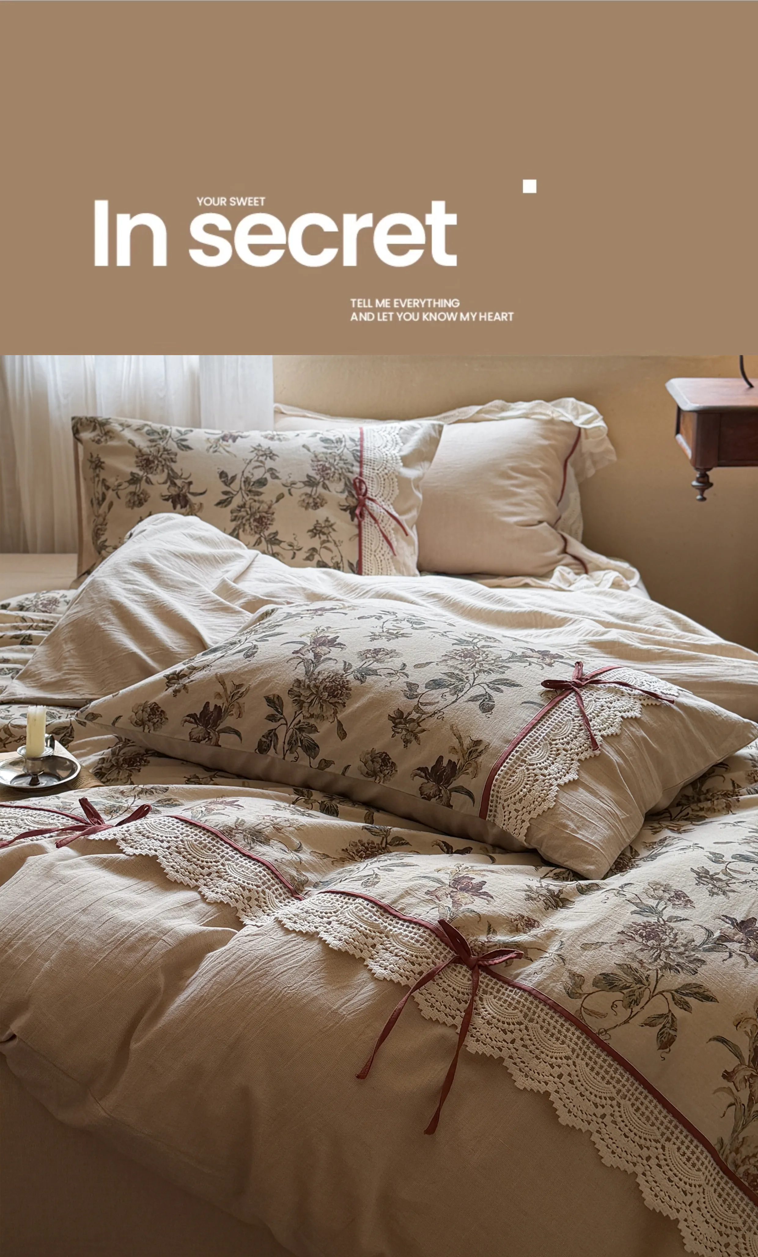Rustic-Country-Botanical-Floral-Lace-Hem-Natural-Cotton-Linen-Bedding-Set11