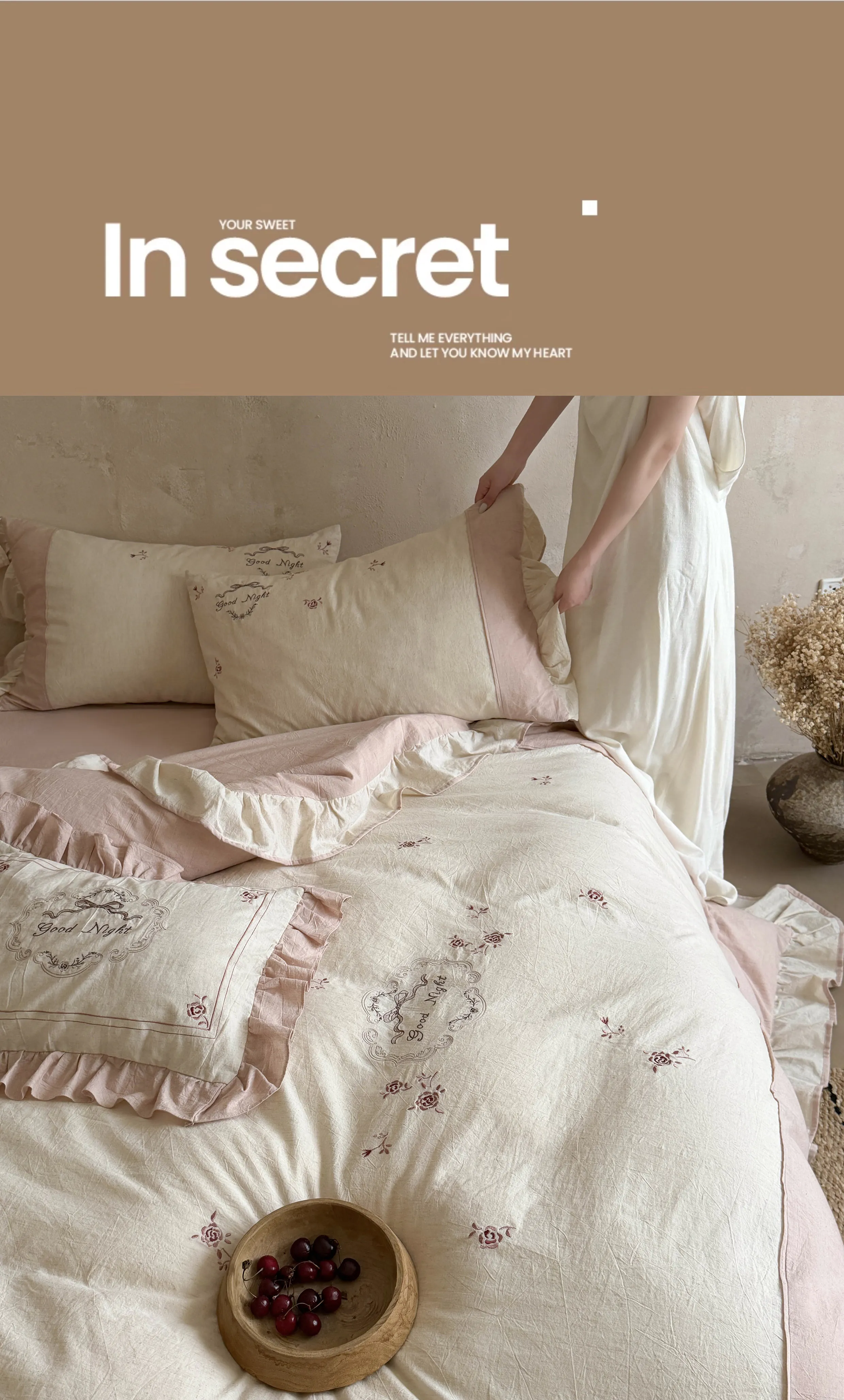 Rustic-Soft-Farmhouse-Floral-Embroidery-Cotton-Linen-Bedding-4-Piece-Set13