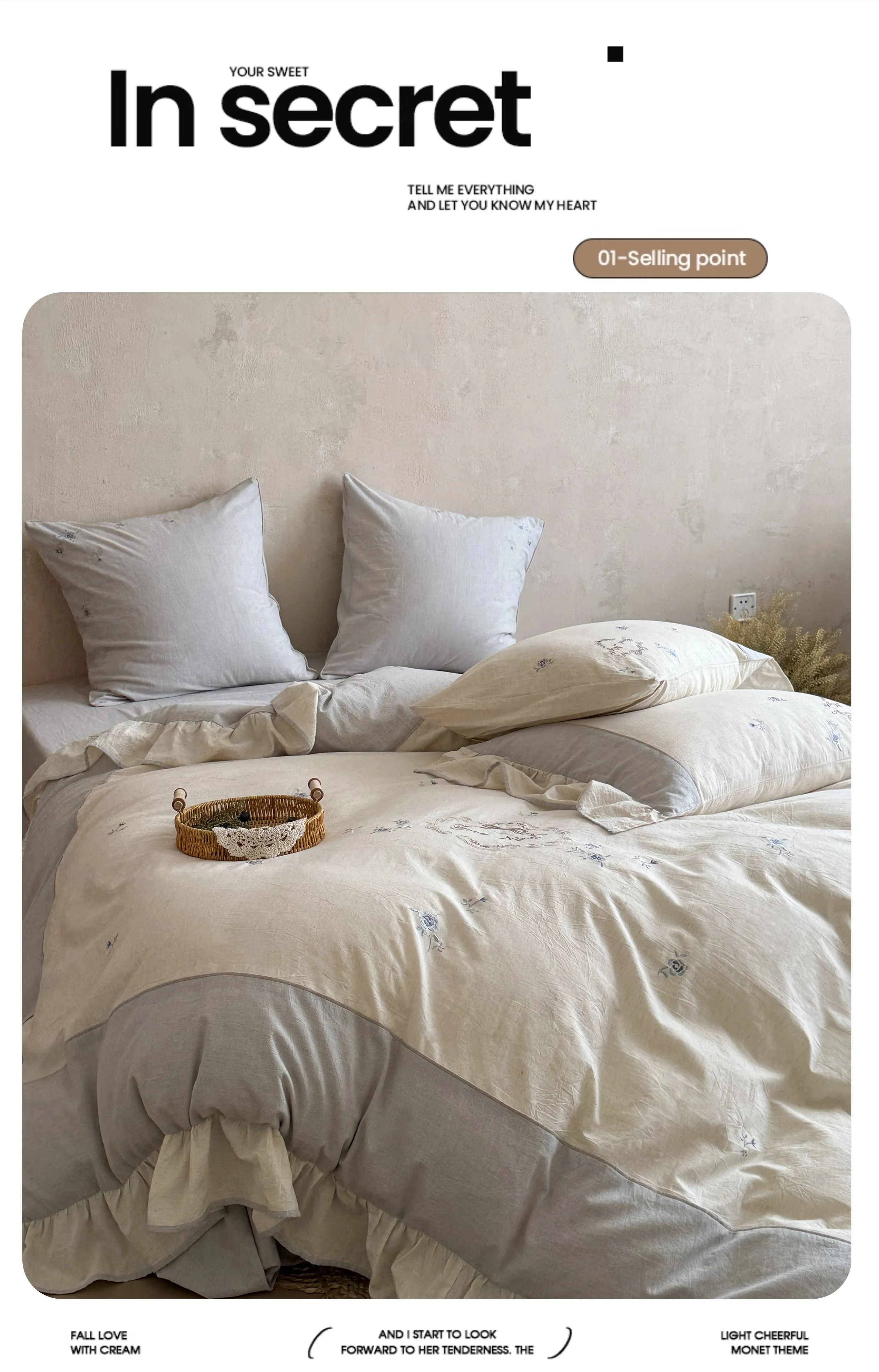 Rustic-Soft-Farmhouse-Floral-Embroidery-Cotton-Linen-Bedding-4-Piece-Set16