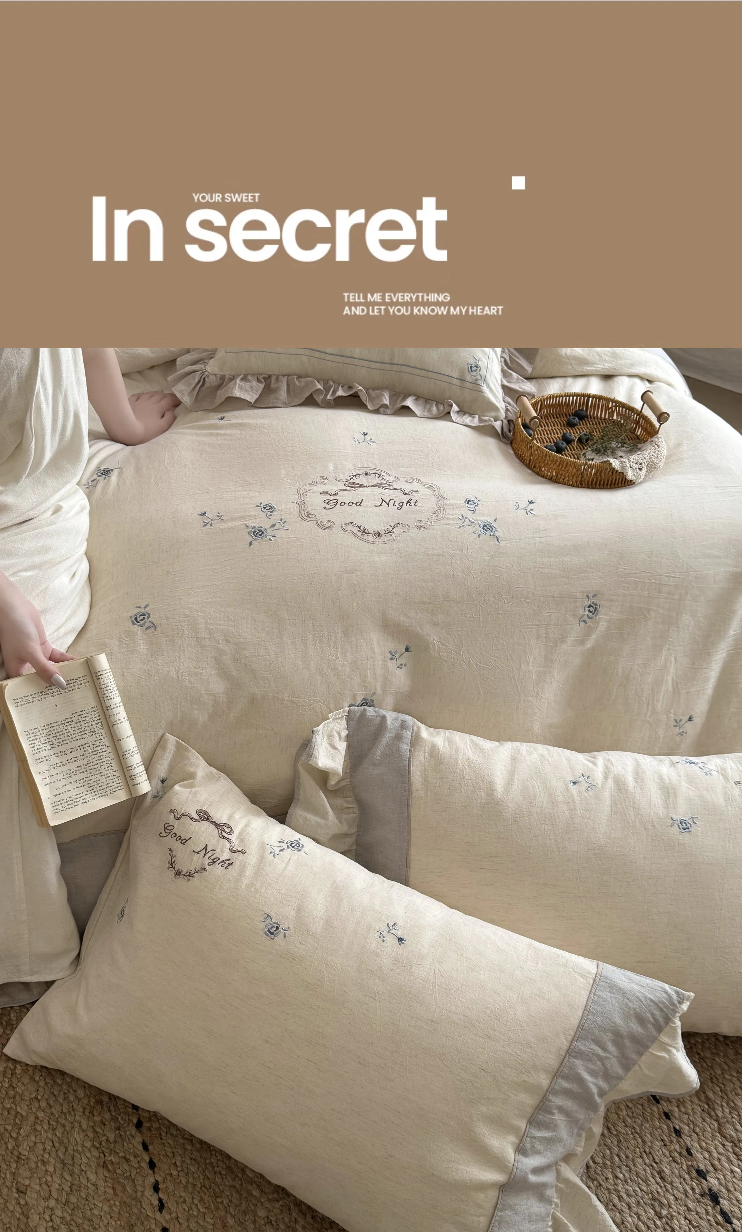 Rustic-Soft-Farmhouse-Floral-Embroidery-Cotton-Linen-Bedding-4-Piece-Set18