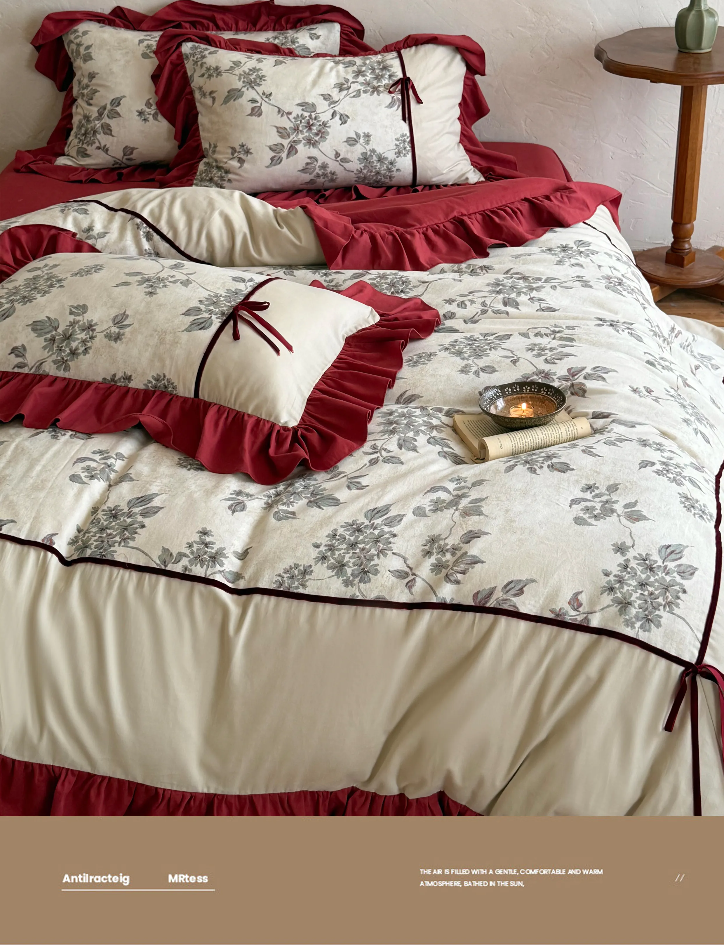 Shabby-Chic-Botanical-Floral-Branch-Printed-Brushed-Microfiber-Bedding-Set08