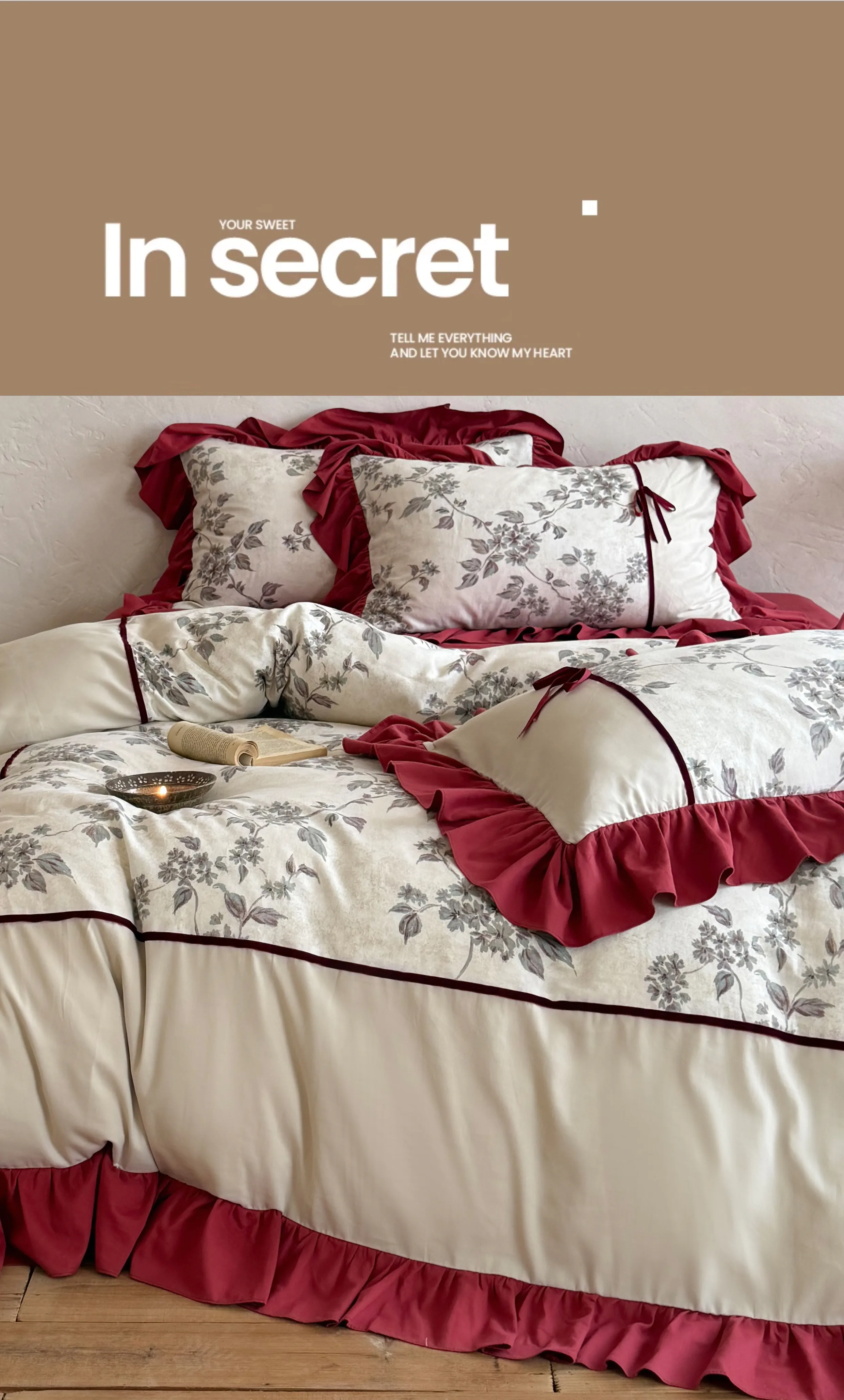 Shabby-Chic-Botanical-Floral-Branch-Printed-Brushed-Microfiber-Bedding-Set11