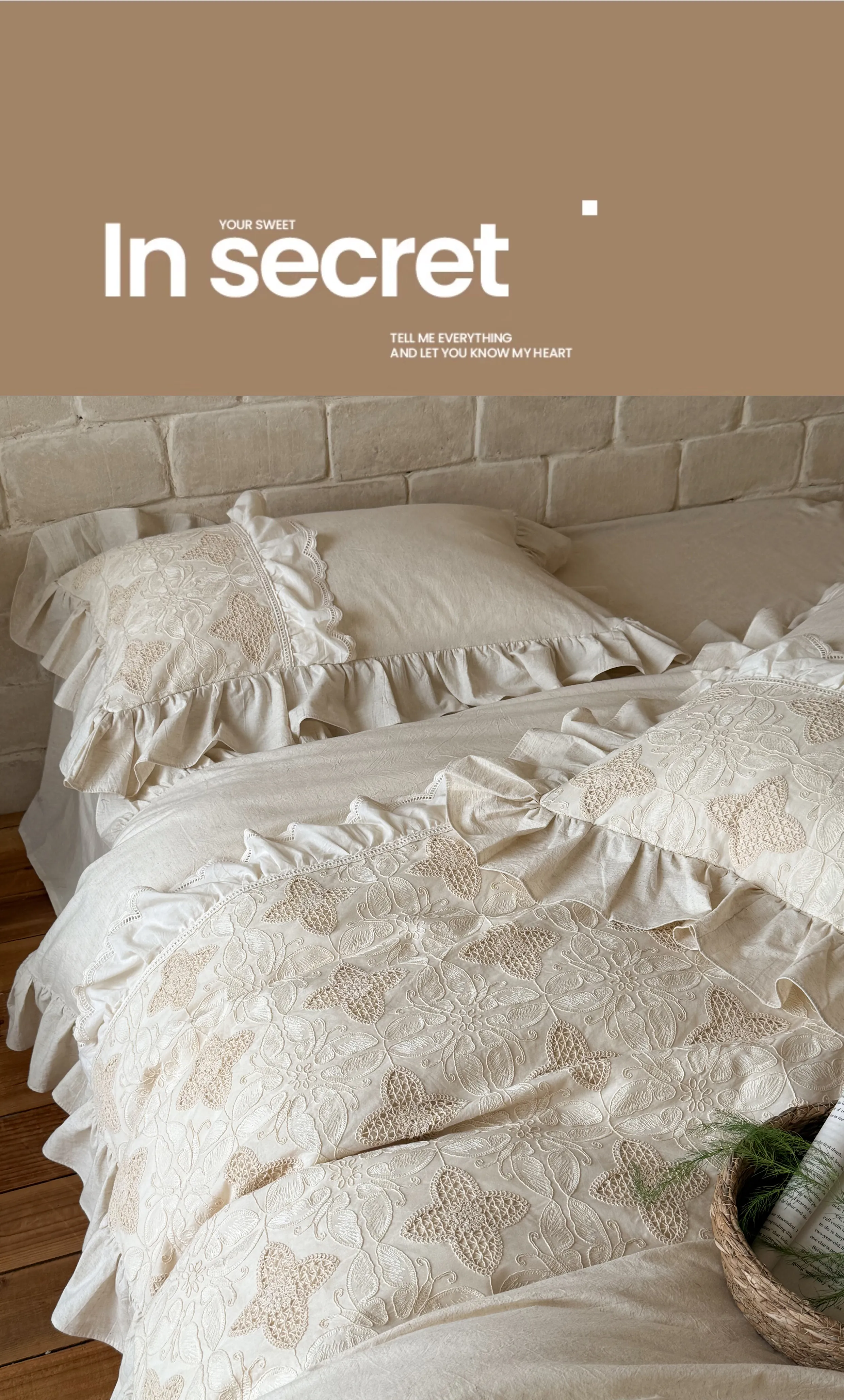Shabby-Chic-Farmhouse-Clover-Pattern-Rustic-Cotton-Linen-Bedding-Set11