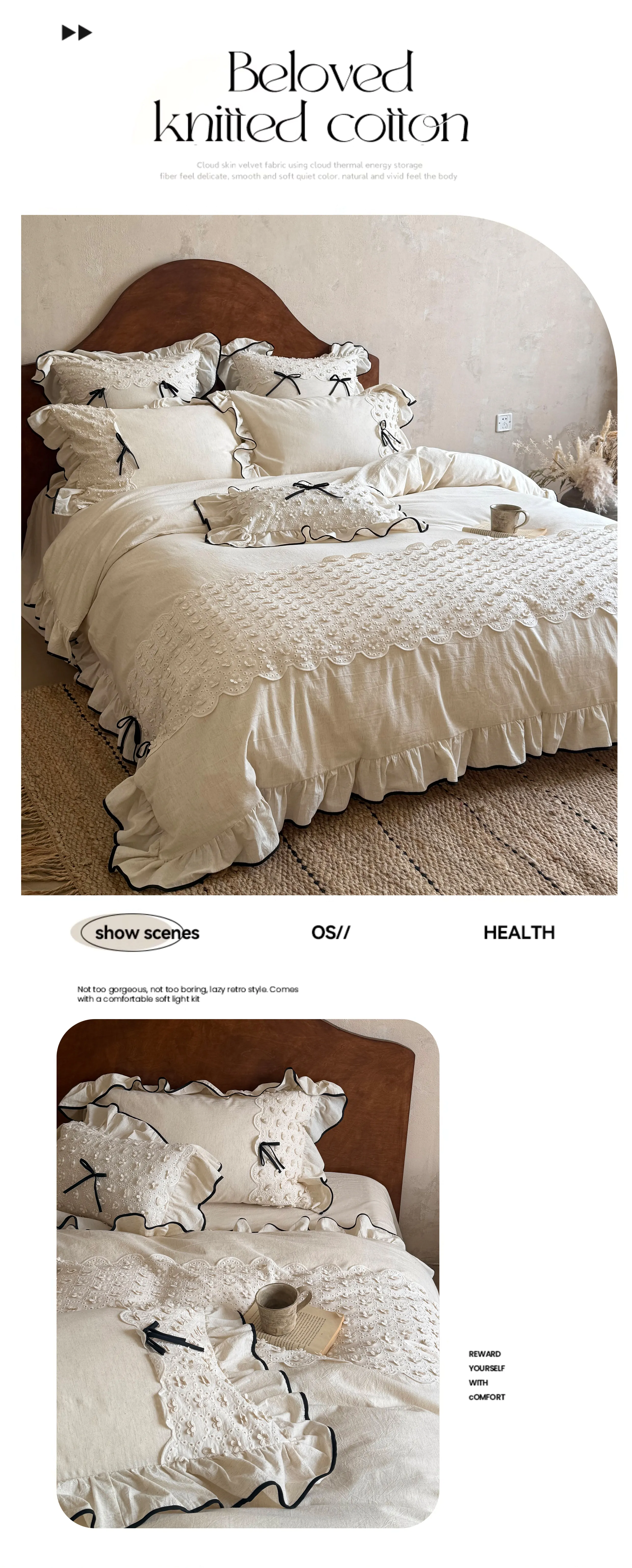 Soft-Farmhouse-Floral-Eyelet-Embroidery-Ruffle-Cotton-Linen-Bedding-Set09