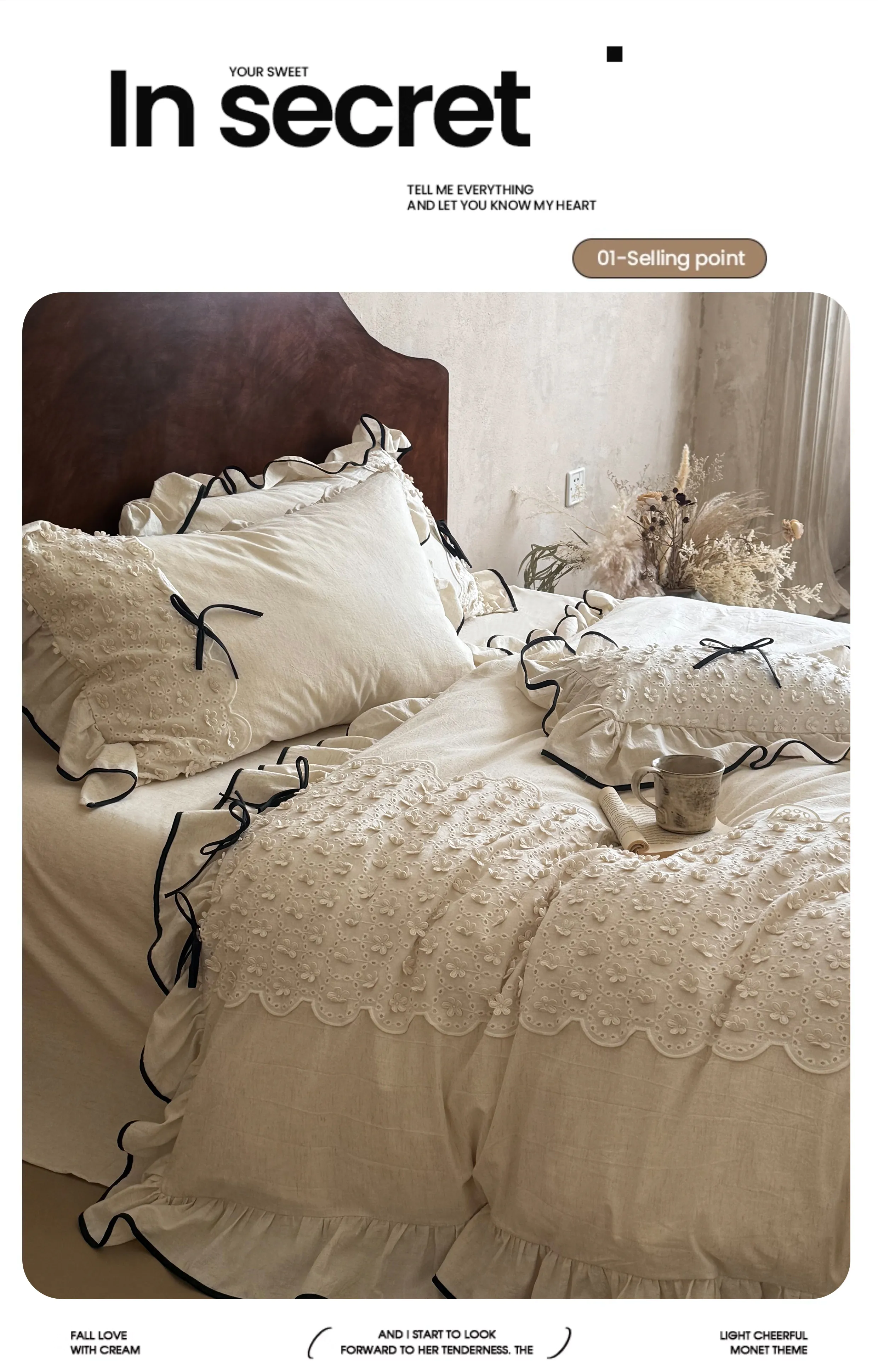 Soft-Farmhouse-Floral-Eyelet-Embroidery-Ruffle-Cotton-Linen-Bedding-Set11