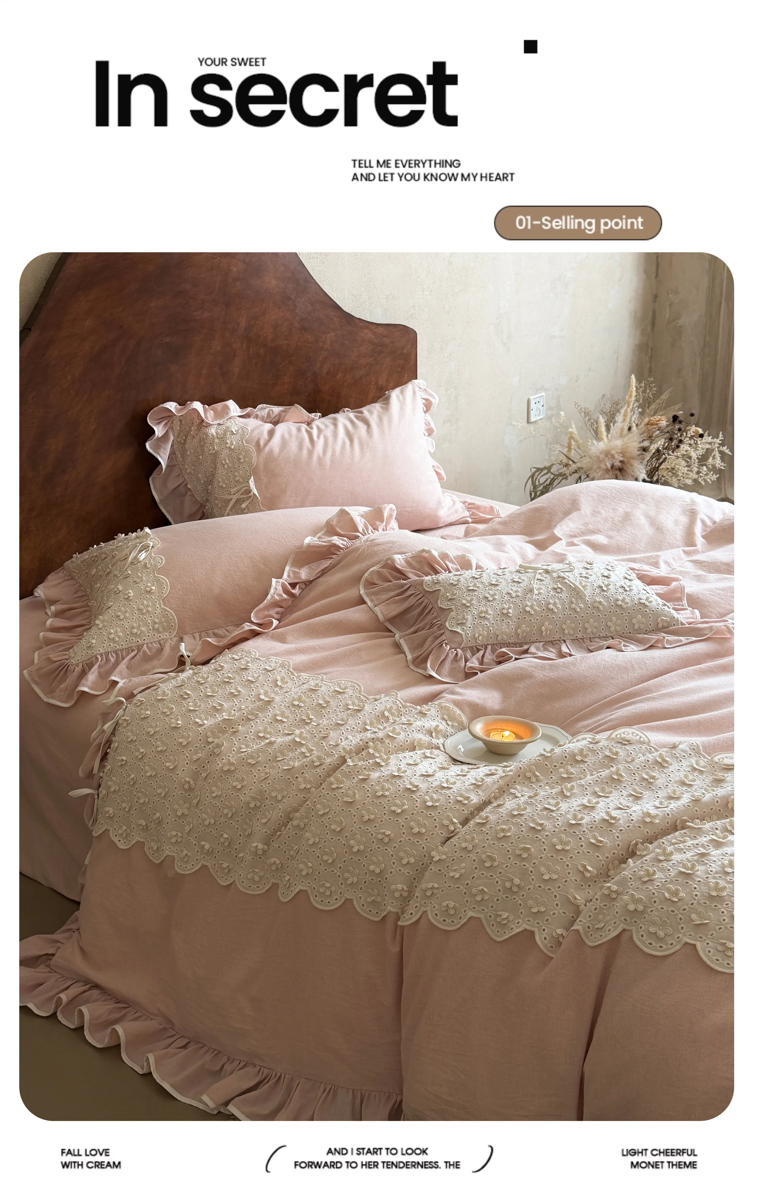 Soft-Farmhouse-Floral-Eyelet-Embroidery-Ruffle-Cotton-Linen-Bedding-Set16