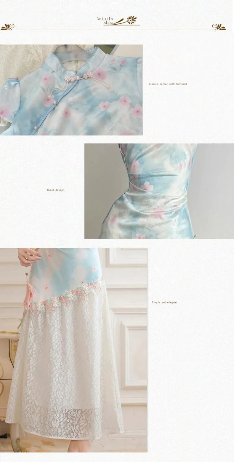 Sweet-Blue-Pearl-Tassel-Floral-Lace-Pankou-Modified-Modern-Qipao-Dress08
