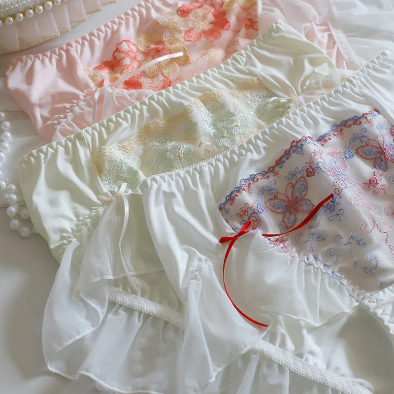 Sweet Kawaii Butterfly Floral Embroidery Mesh Knicker Panties for Women03 Sweet Kawaii Butterfly Floral Embroidery Mesh Knicker Panties for Women03