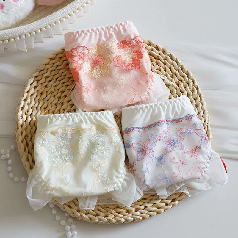 Sweet Kawaii Butterfly Floral Embroidery Mesh Knicker Panties for Women04 Sweet Kawaii Butterfly Floral Embroidery Mesh Knicker Panties for Women04