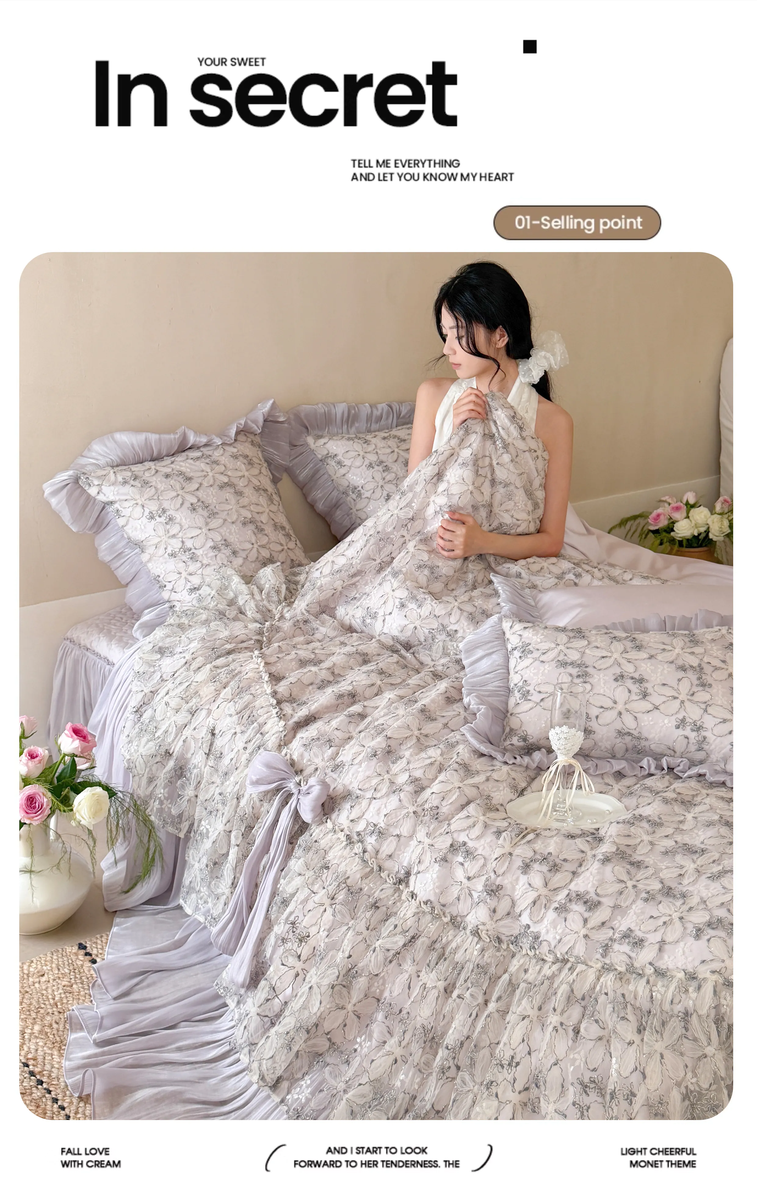Victorian-Coquette-3D-Floral-Lace-100s-Double-Ply-Cotton-Duvet-Cover-Set12