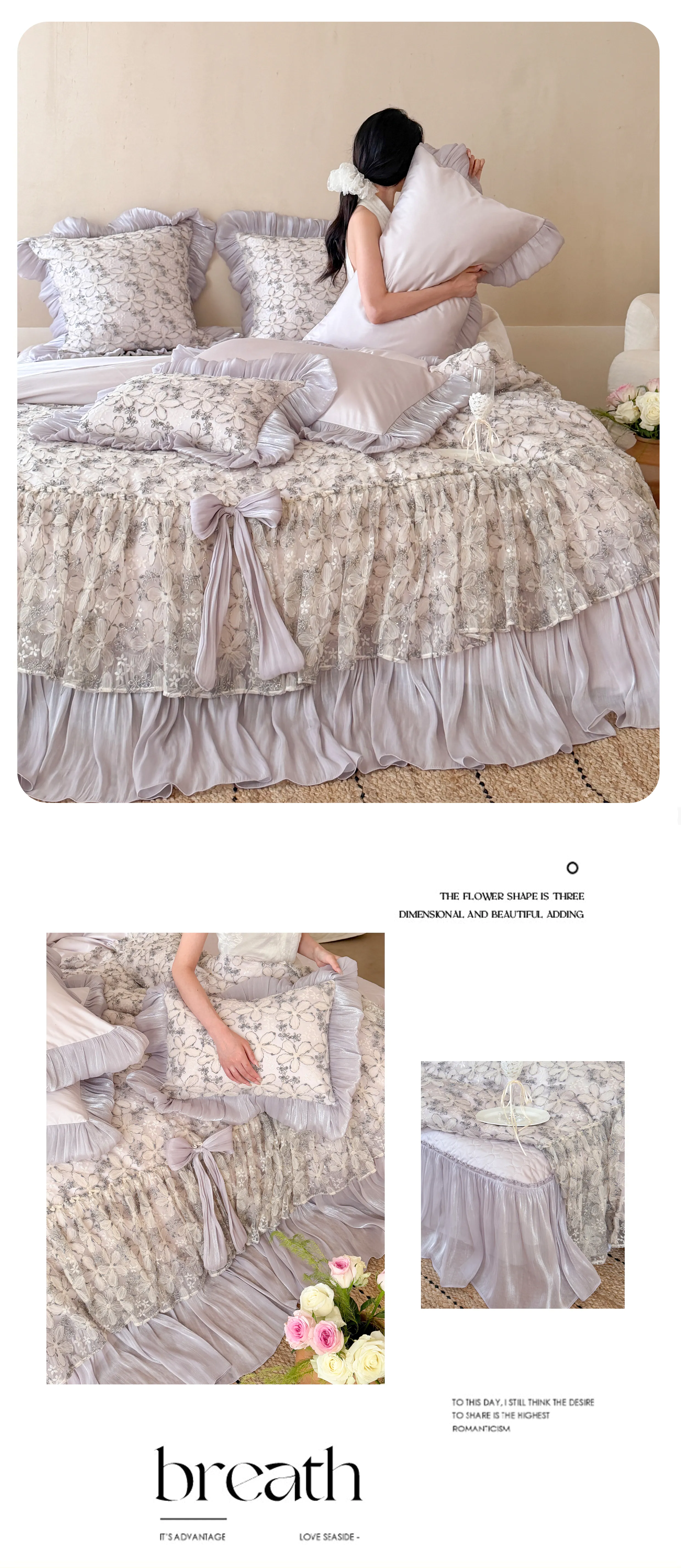 Victorian-Coquette-3D-Floral-Lace-100s-Double-Ply-Cotton-Duvet-Cover-Set13