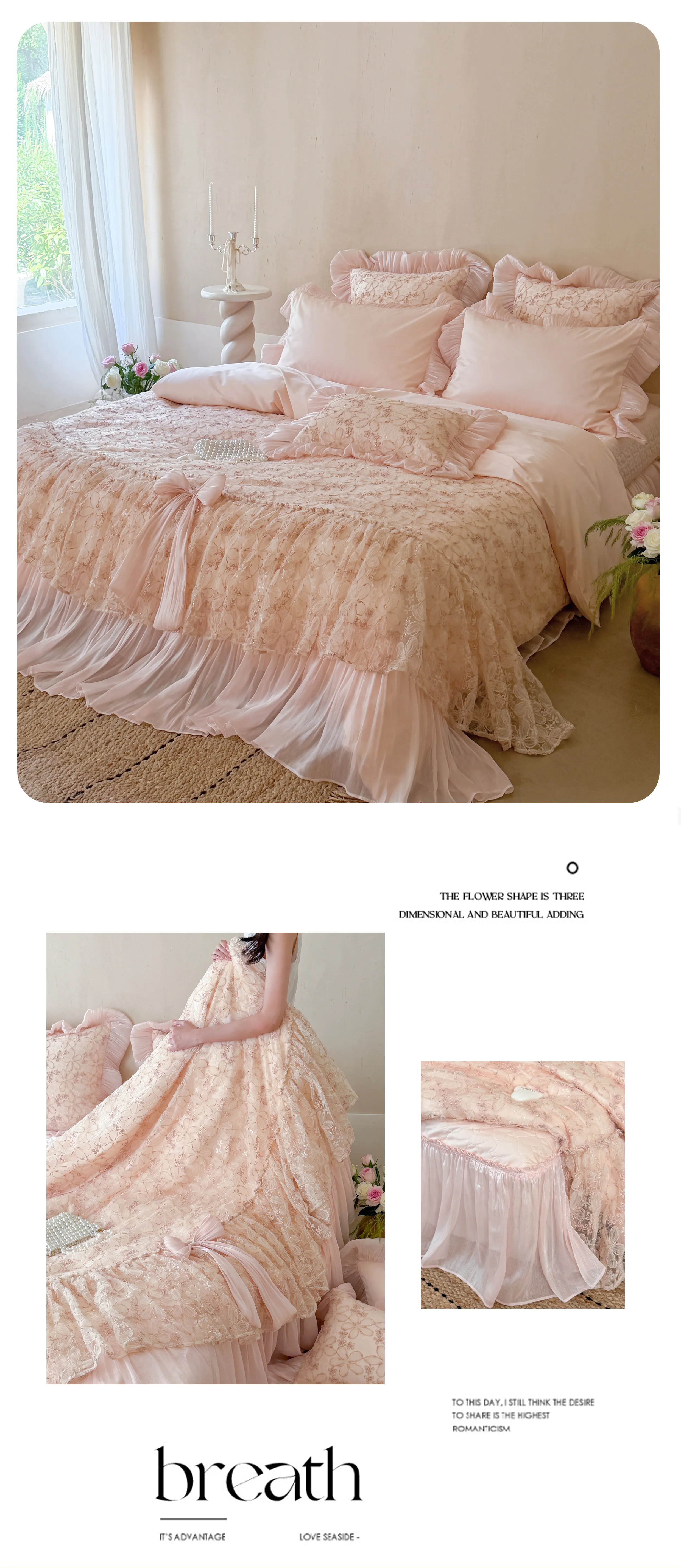 Victorian-Coquette-3D-Floral-Lace-100s-Double-Ply-Cotton-Duvet-Cover-Set18