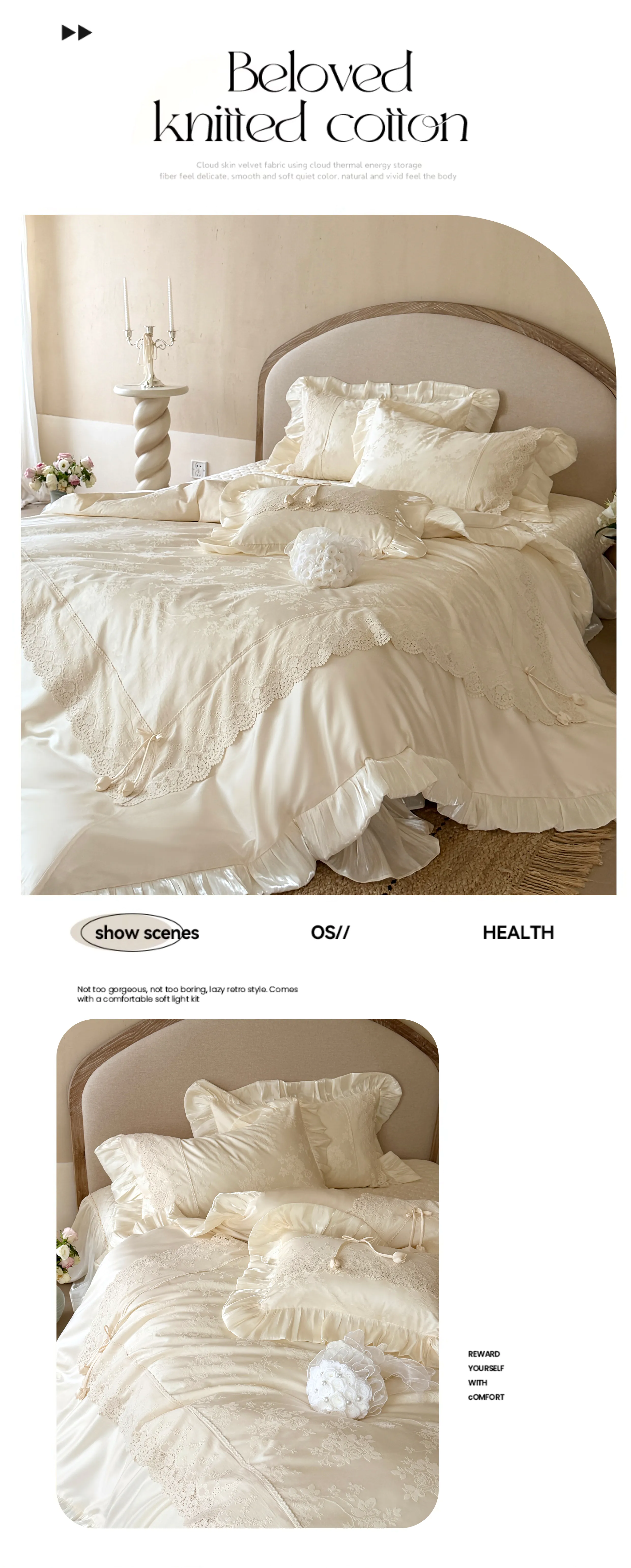 Vintage-French-Lace-Embroidery-Floral-Jacquard-Tencel-Cotton-Bedspread-Set14