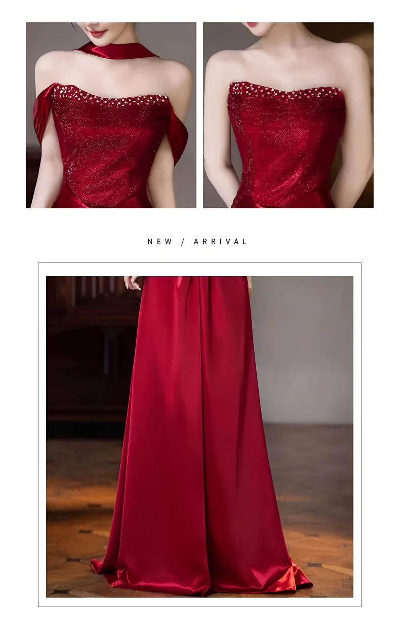 Vintage-Glamour-Ruby-Red-Off-Shoulder-Draped-Sleeve-Formal-Evening-Gown09