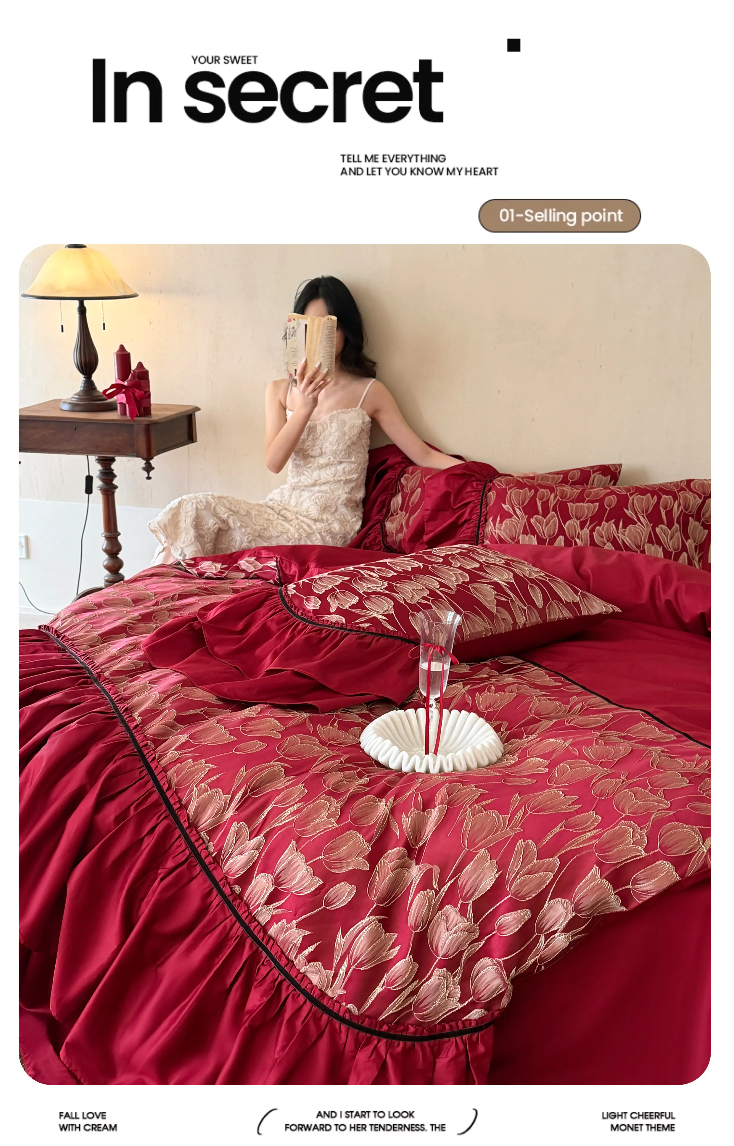 Vintage-Ruby-Red-Golden-Tulip-Floral-Embroidery-Burgundy-Duvet-Cover-Set09