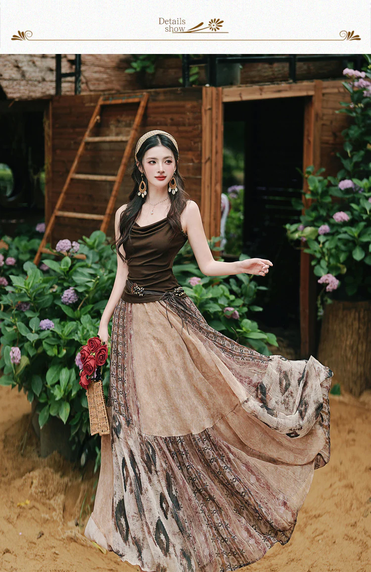 Retro-Maillard-Aesthetic-Bohemian-Style-Patchwork-Tiered-Skirt-4-Piece-Outfit08