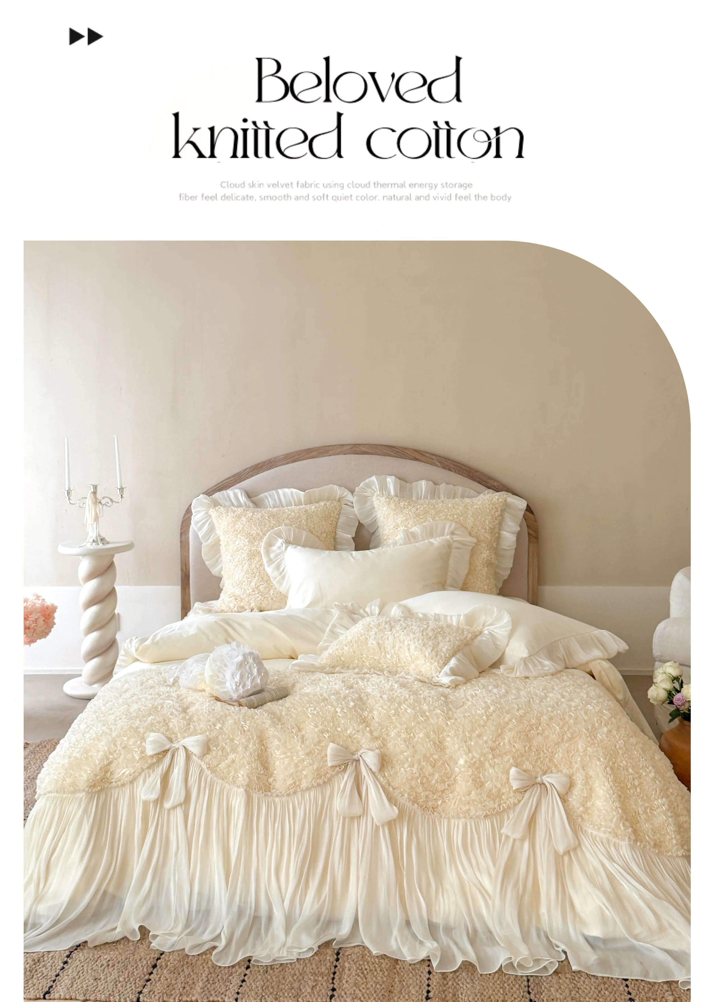 Romantic-French-Princess-100S-Long-Staple-Cotton-Pleated-Skirt-4-Piece-Set14