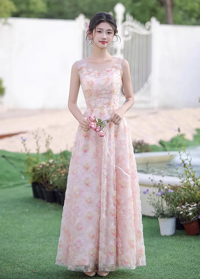 elegant pink maxi dress Katana Maxi Dress
