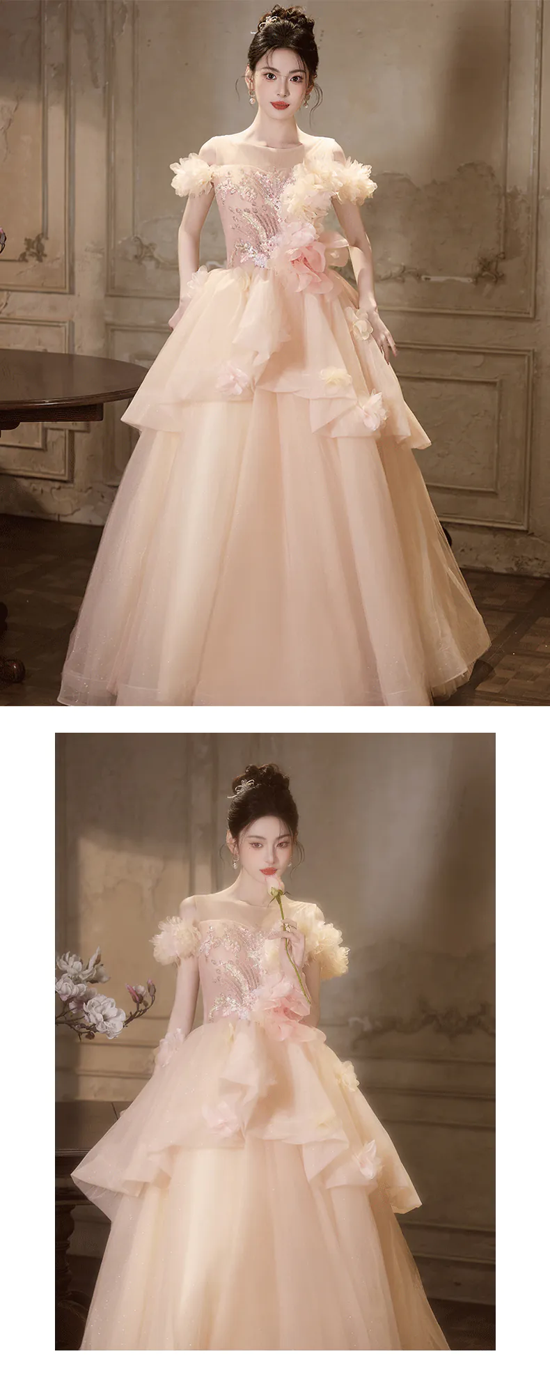 Ethereal-Princess-Sweetheart-Bodice-3D-Flowers-Layered-Tulle-Formal-Dress12