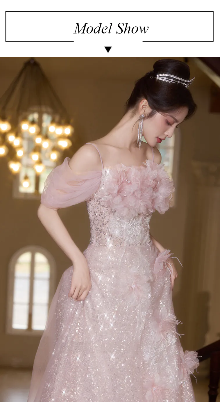 Feminine-Pink-Off-the-Shoulder-Soft-Tulle-Prom-Party-Dress-with-Sequins08