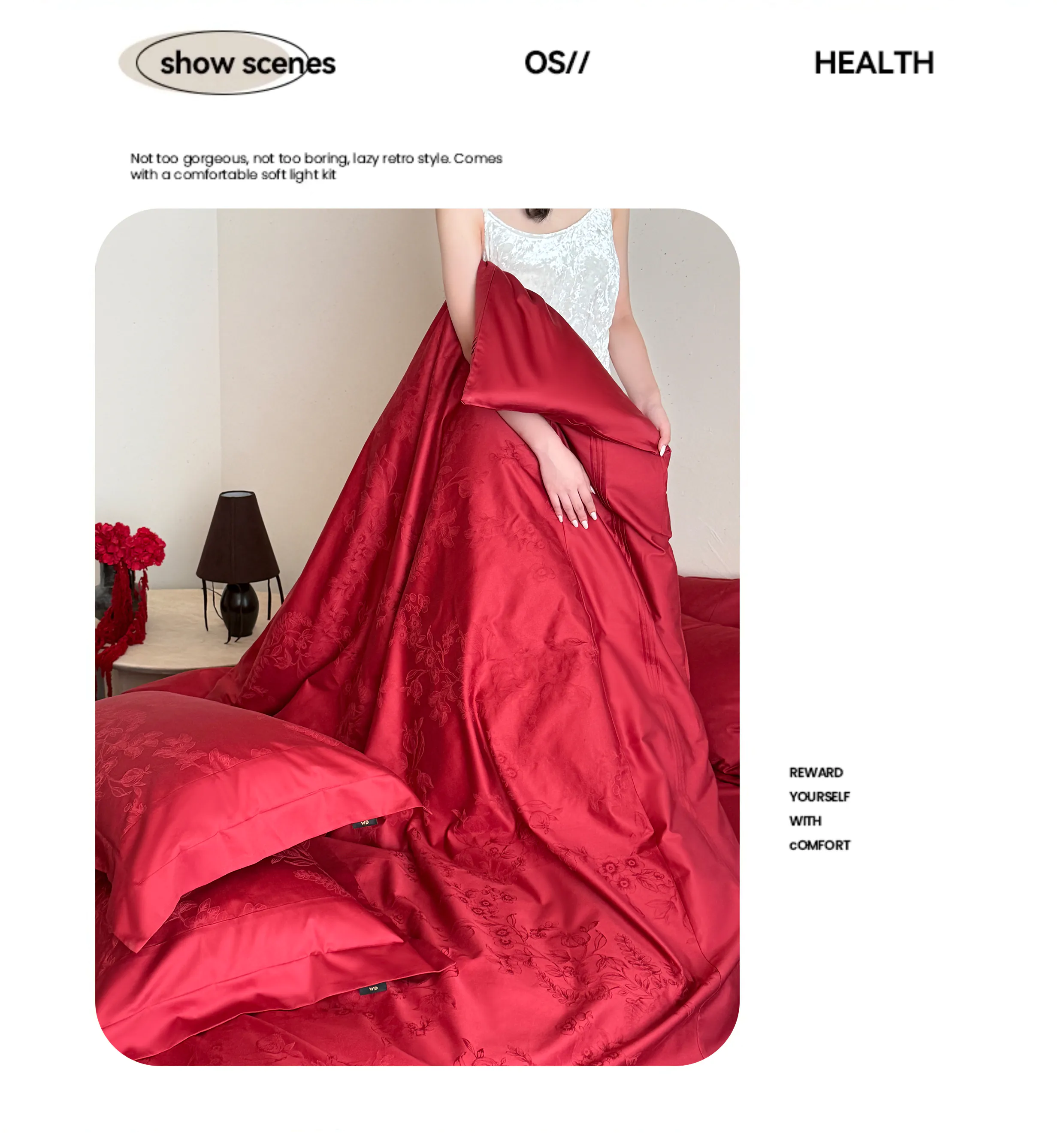 100s-Long-Staple-Cotton-Heavy-Woven-Crimson-Red-Jacquard-Duvet-Cover-Set08