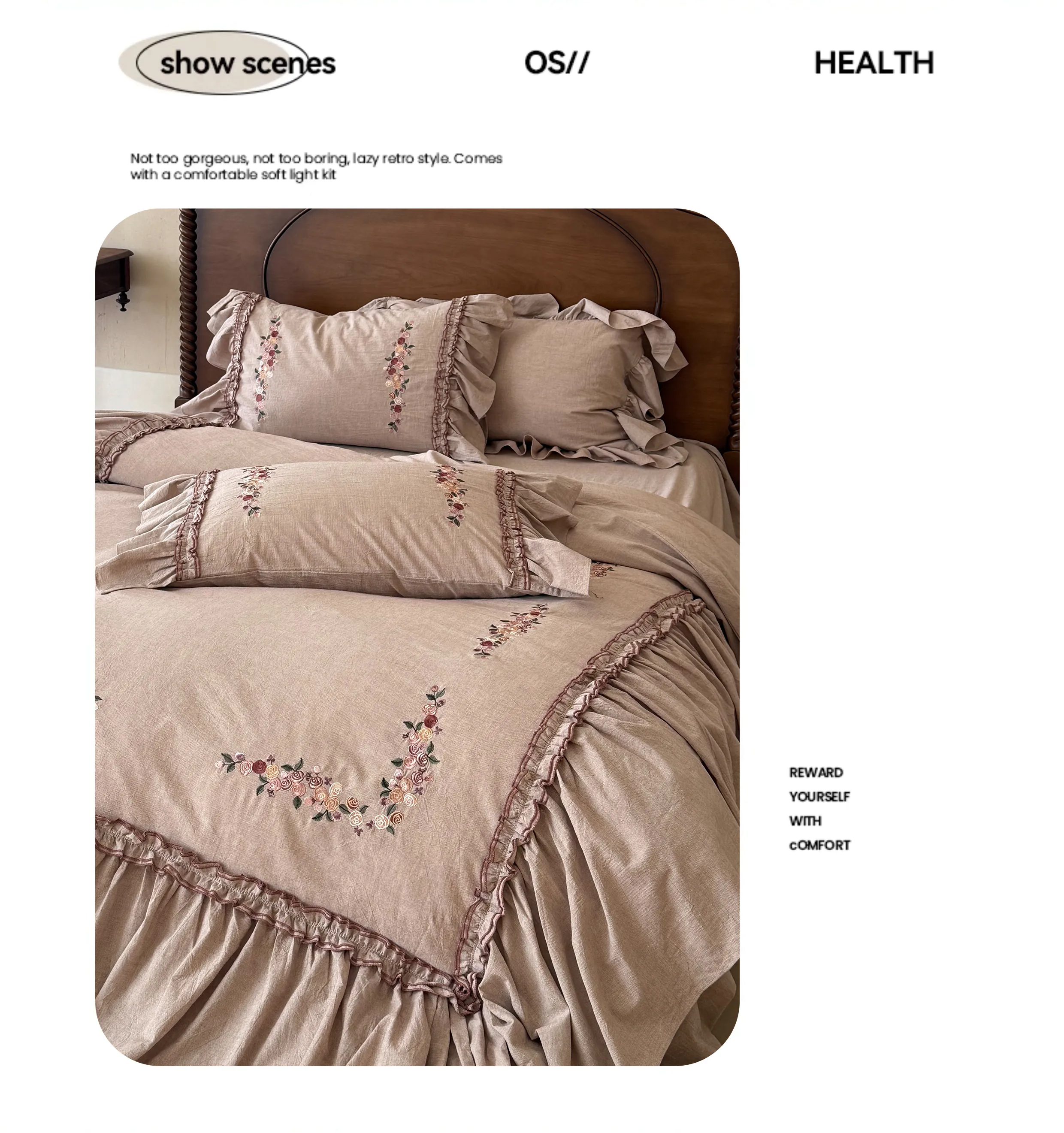 Cozy-Autumn-Winter-Floral-Embroidered-Ruffle-Cotton-Linen-Bedding-Set10