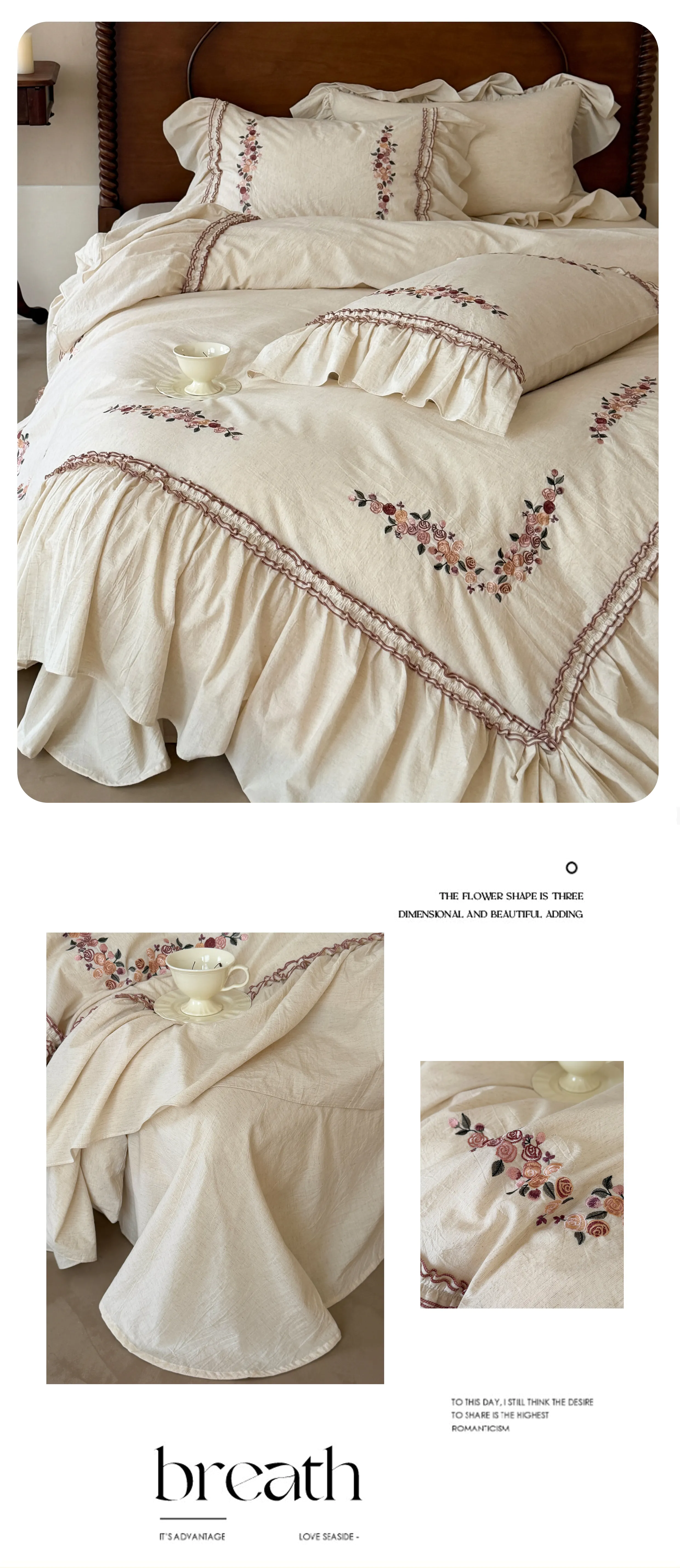 Cozy-Autumn-Winter-Floral-Embroidered-Ruffle-Cotton-Linen-Bedding-Set17