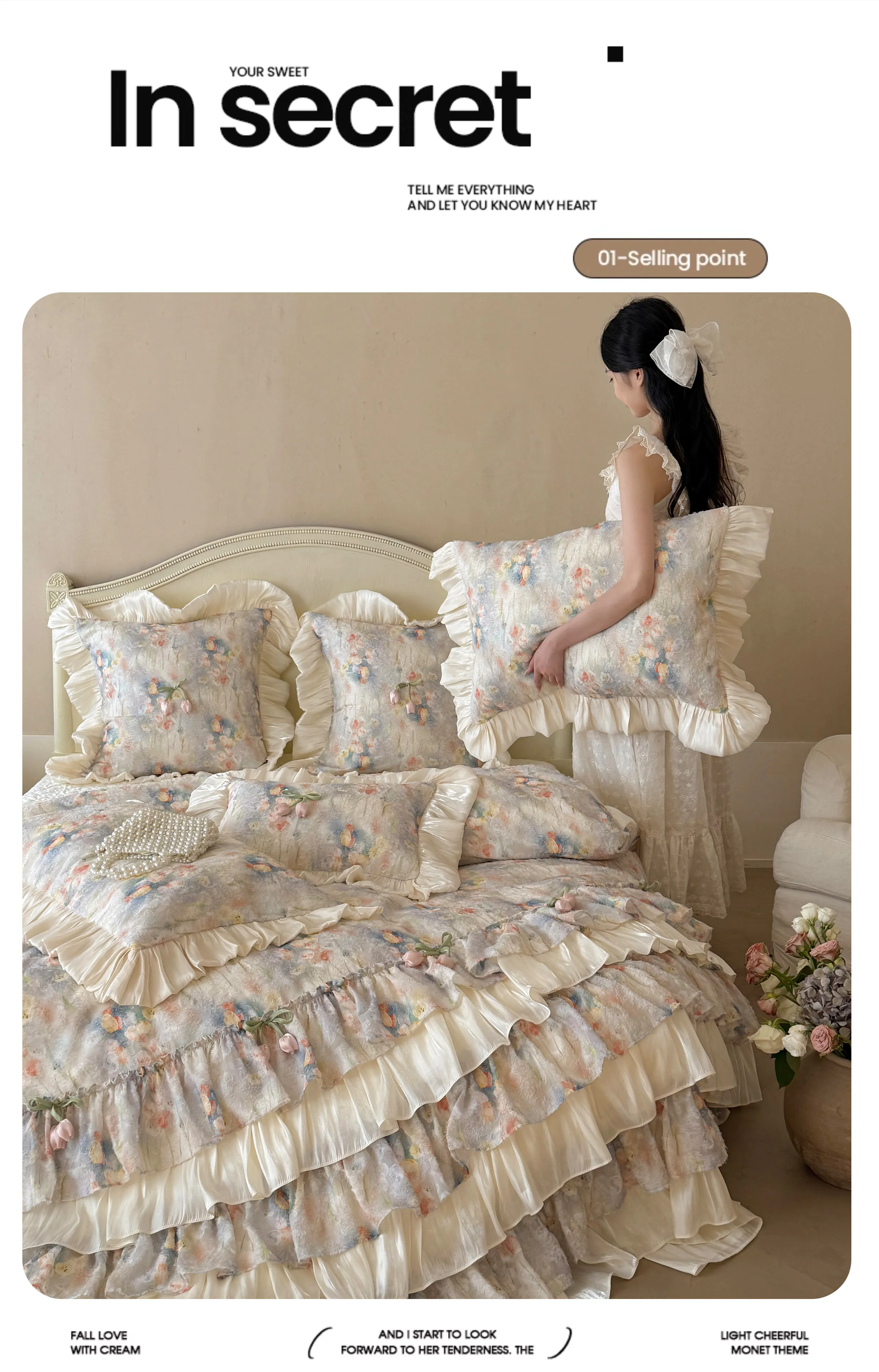 Fairycore-Tufted-Floral-100S-Pure-Cotton-Tiered-Ruffle-4-Piece-Bedding-Set09