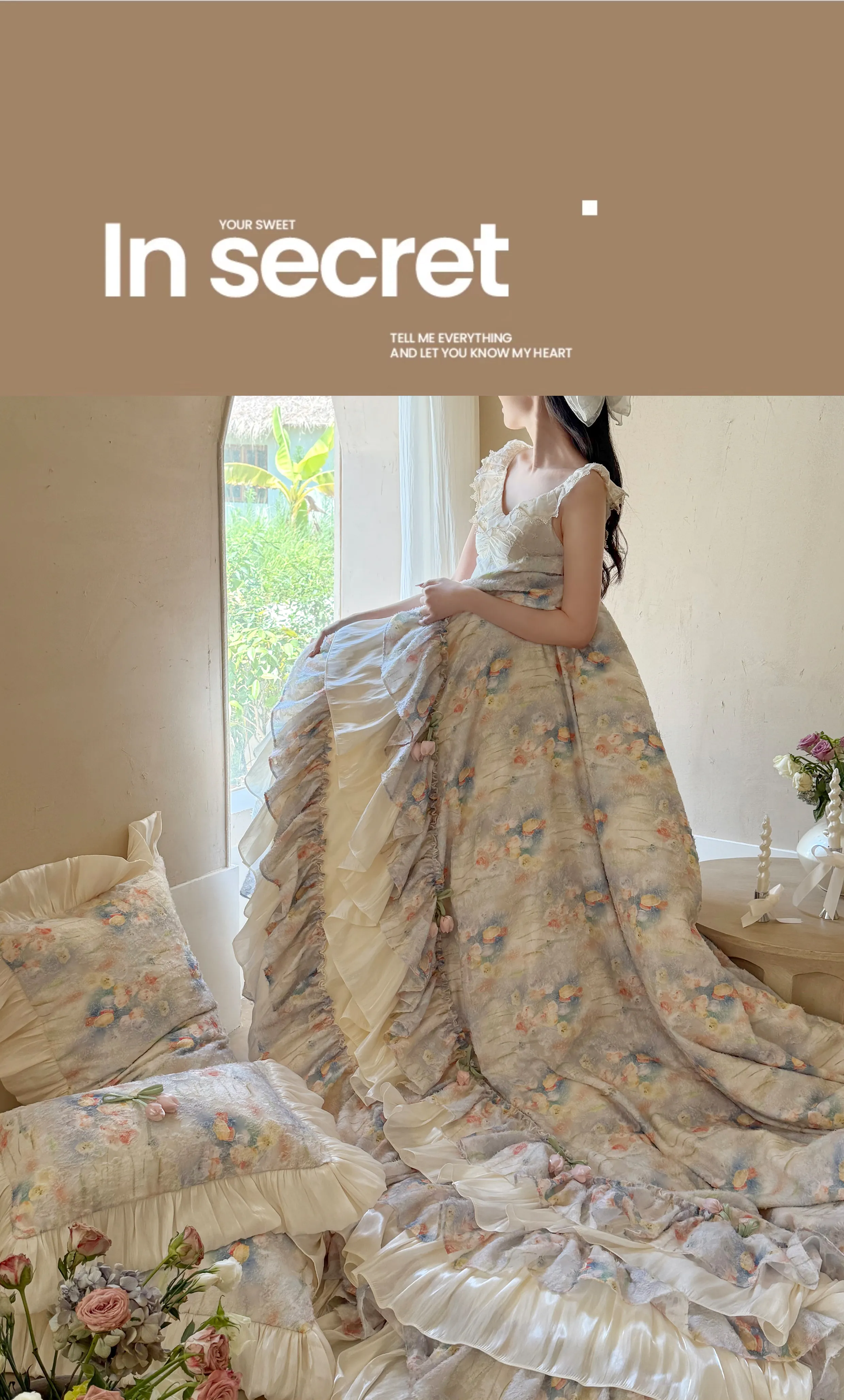 Fairycore-Tufted-Floral-100S-Pure-Cotton-Tiered-Ruffle-4-Piece-Bedding-Set11