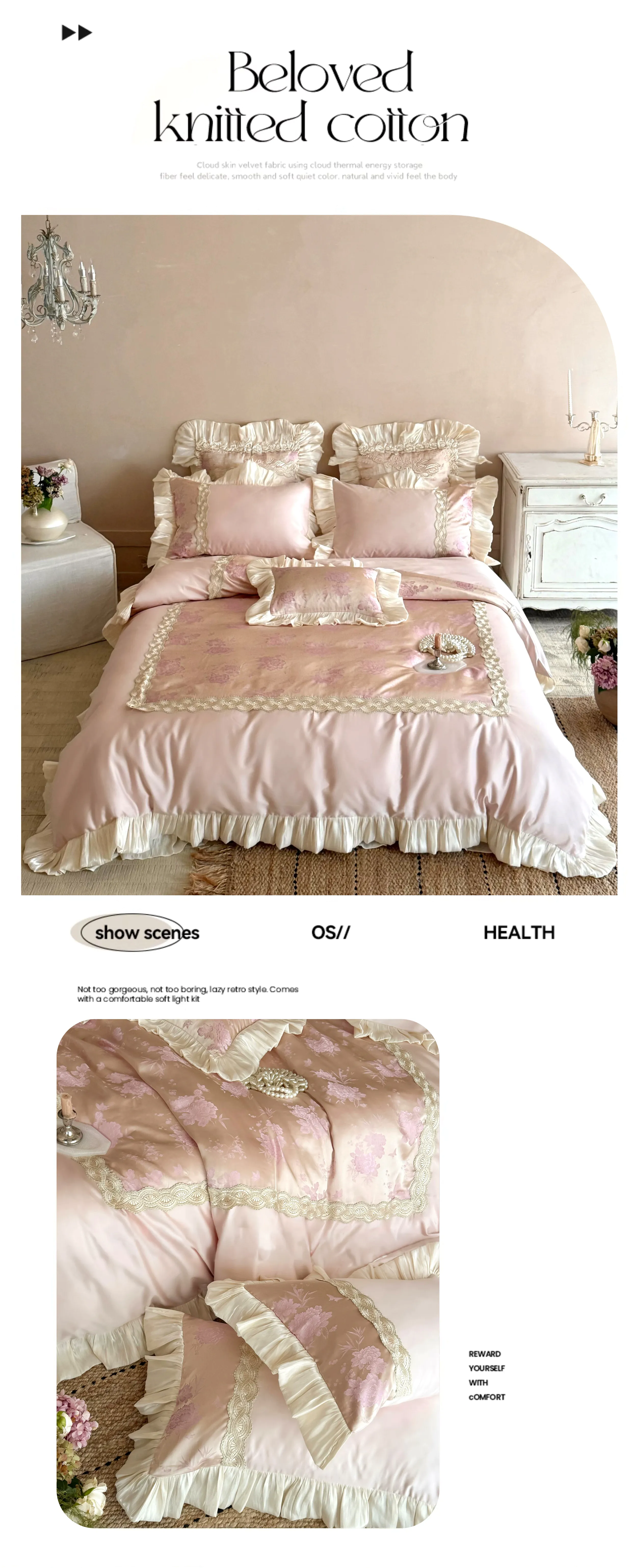Luxurious-Vintage-Floral-Jacquard-Tencel-Cotton-Pleated-Ruffle-Bedding-Set07